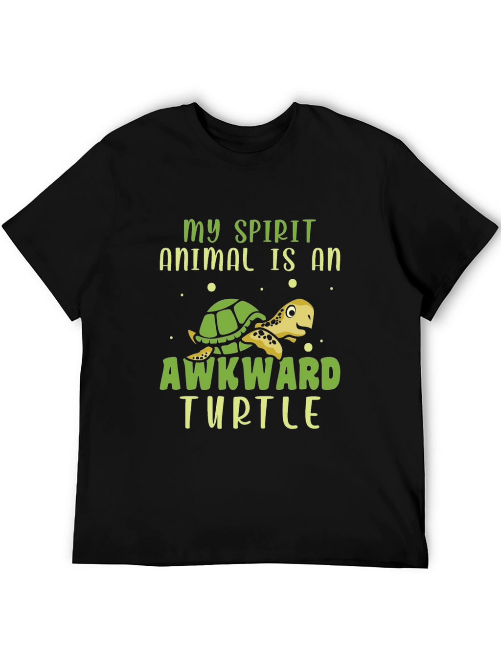 Awkward Turtle Graphic T-Shirt - Fun Animal Tee