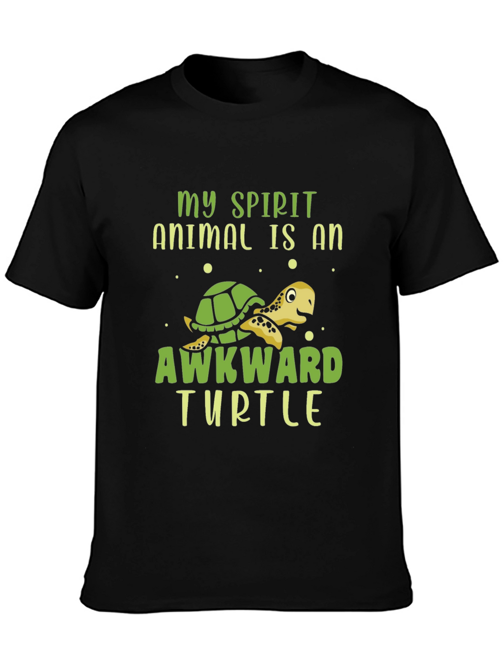 Awkward Turtle Graphic T-Shirt - Fun Animal Tee