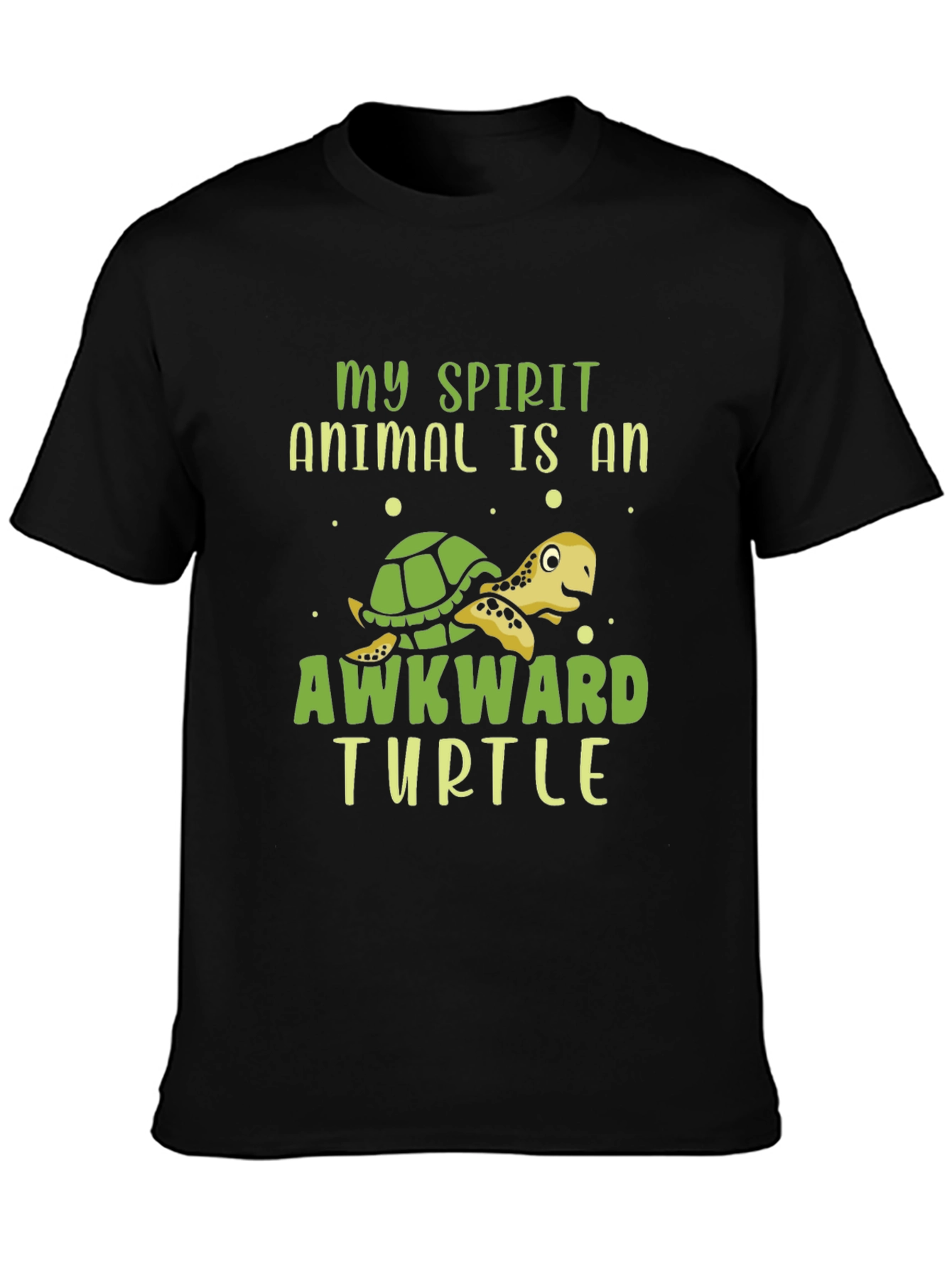 Awkward Turtle Graphic T-Shirt - Fun Animal Tee