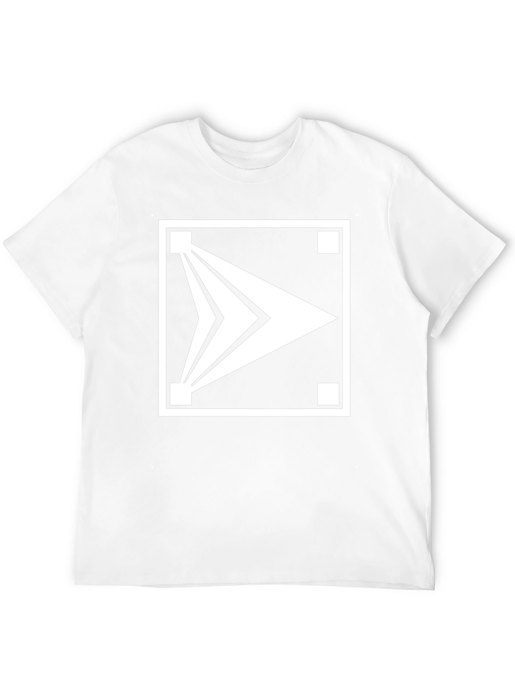 Modern Arrow Graphic T-Shirt - Black Cotton Blend