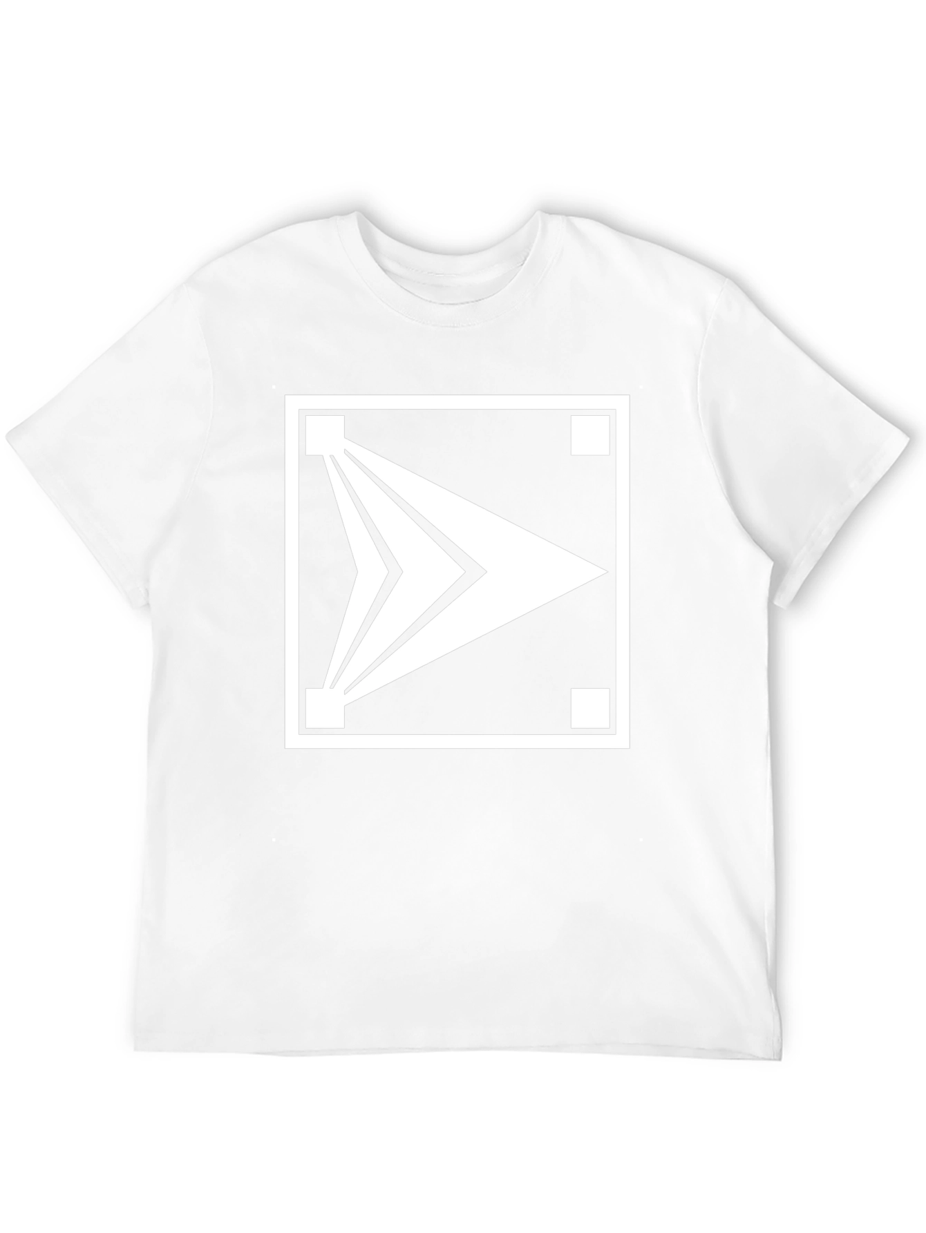 Modern Arrow Graphic T-Shirt - Black Cotton Blend