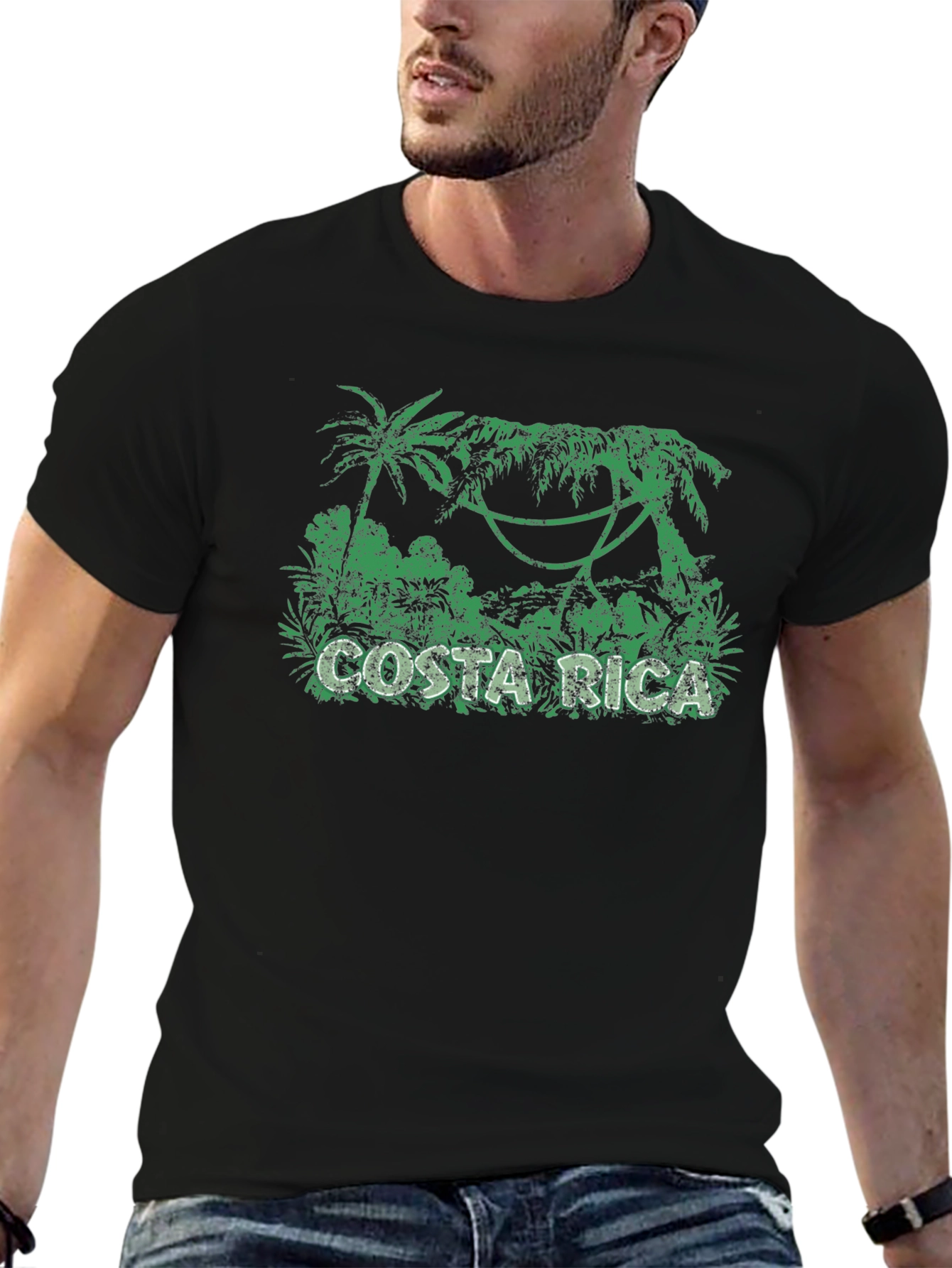 Costa Rica Graphic T-Shirt - Jungle Print Tee