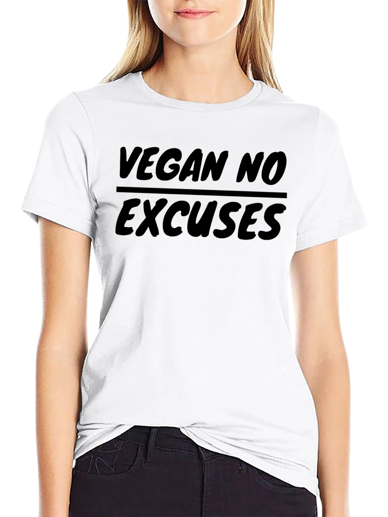 Vegan No Excuses T-Shirt - Black