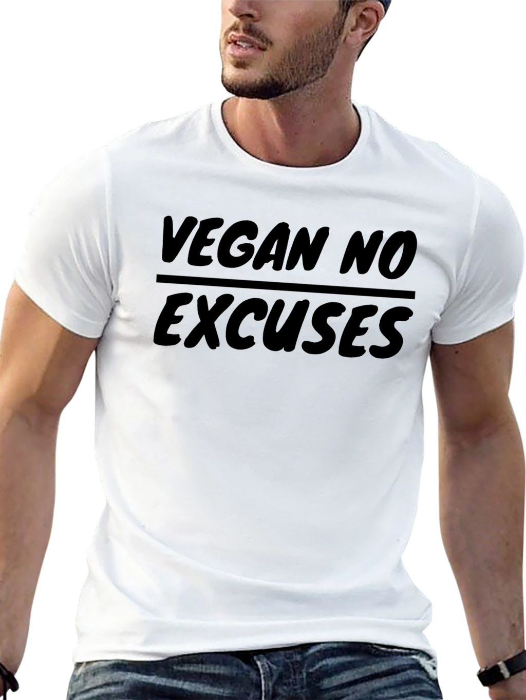 Vegan No Excuses T-Shirt - Black