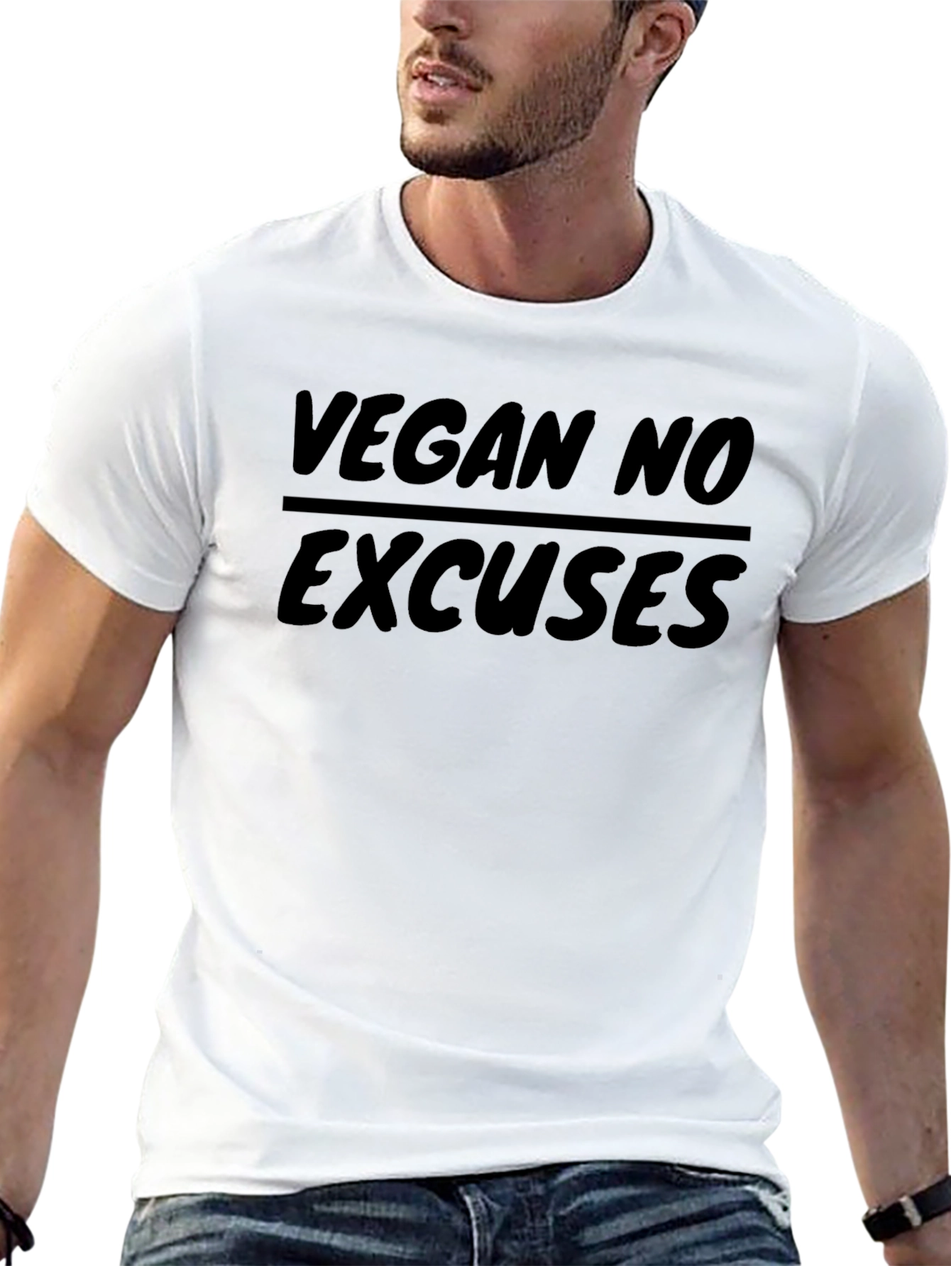 Vegan No Excuses T-Shirt - Black
