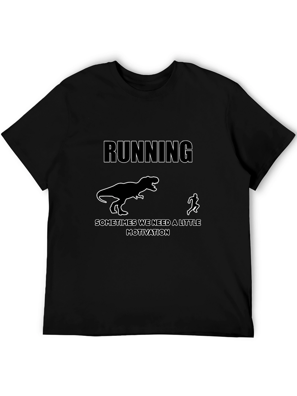 Running Motivation T-Shirt: Dinosaur Chase