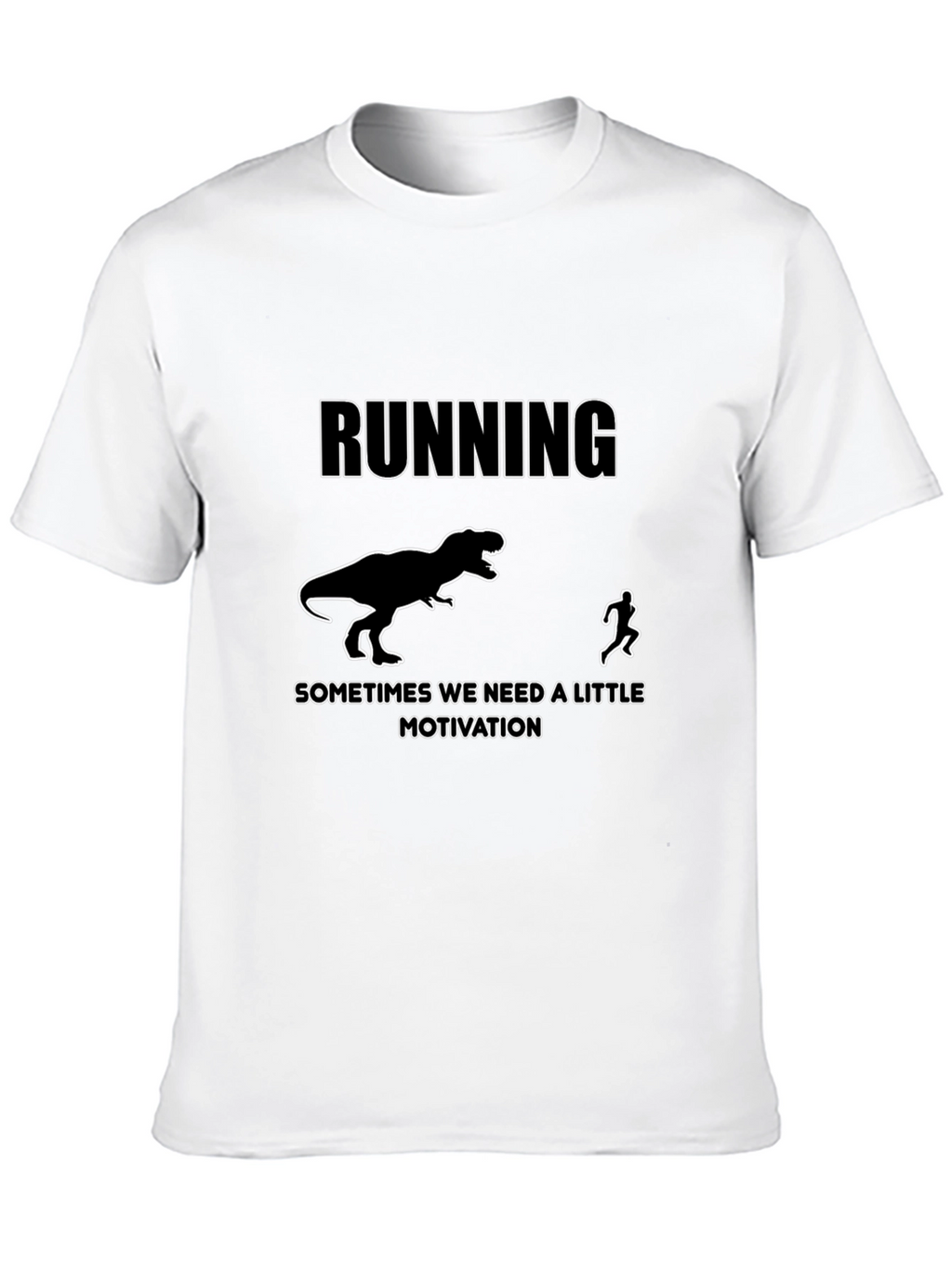 Running Motivation T-Shirt: Dinosaur Chase