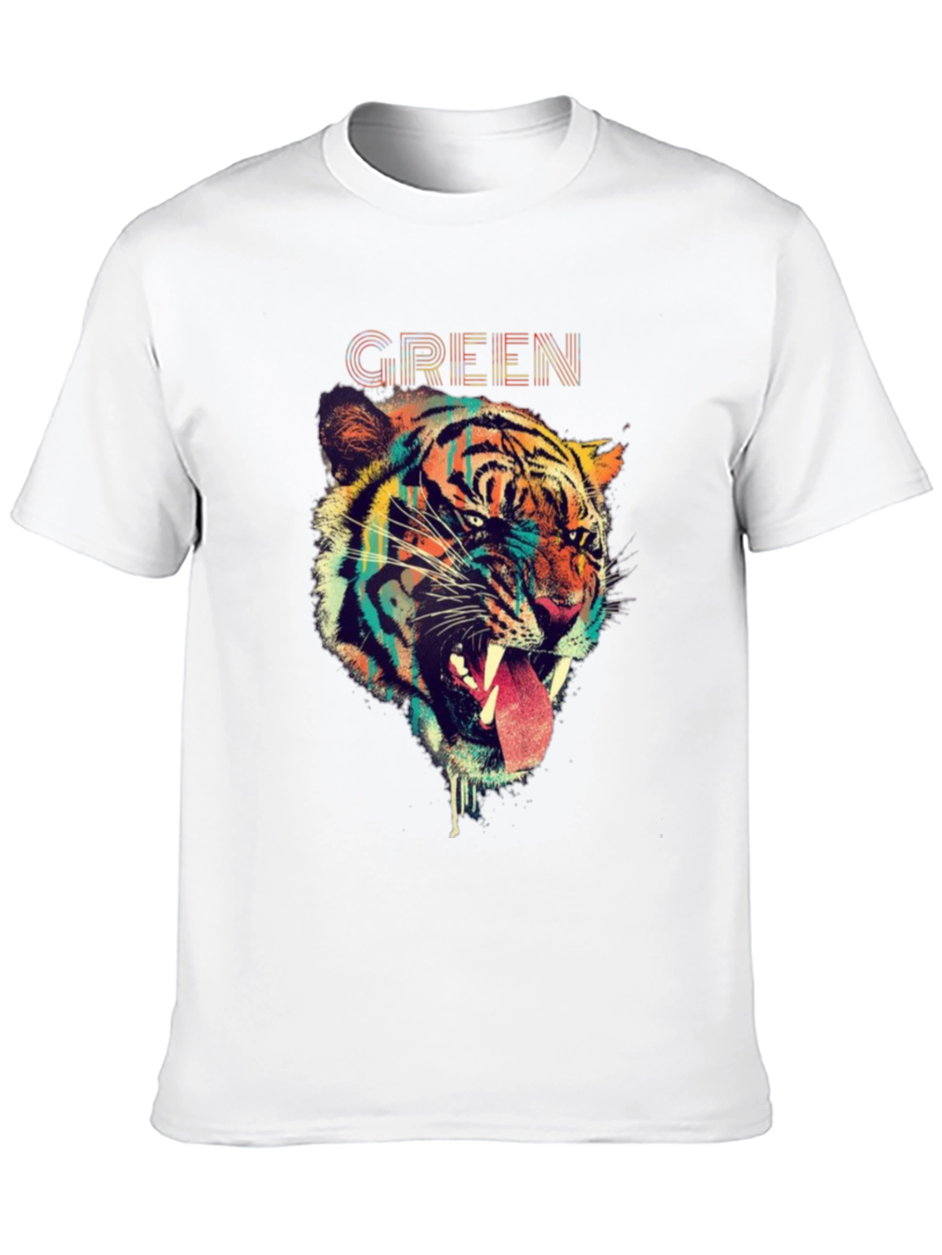 Tiger Graphic Print T-Shirt - Bold Animal Design