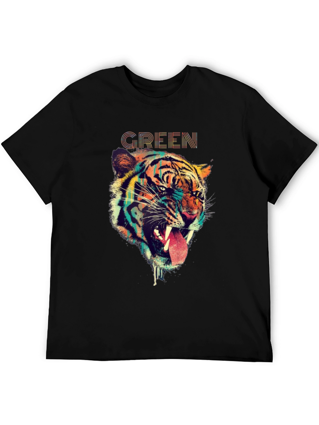 Tiger Graphic Print T-Shirt - Bold Animal Design