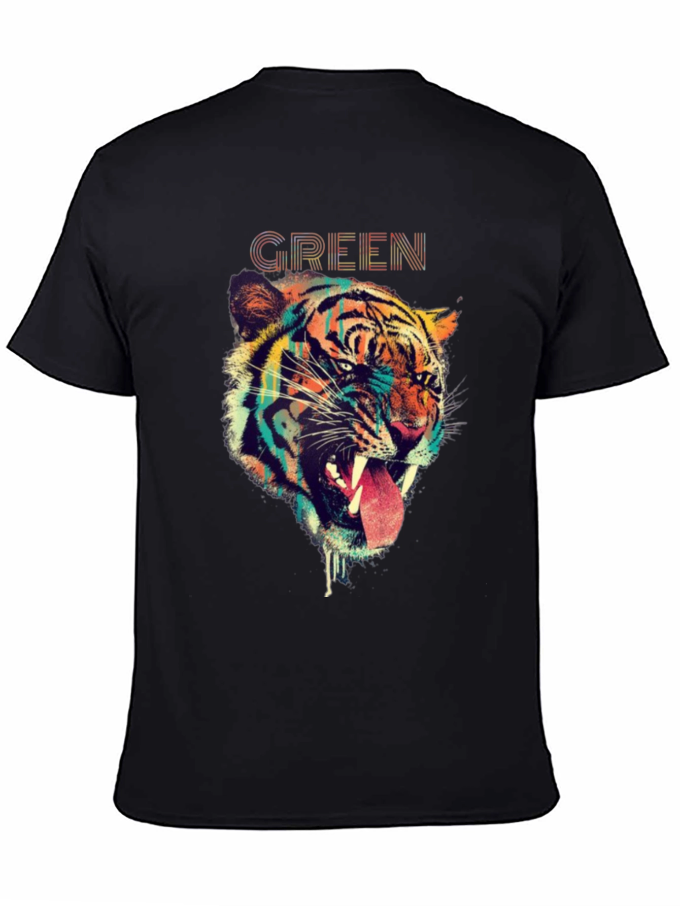 Tiger Graphic Print T-Shirt - Bold Animal Design