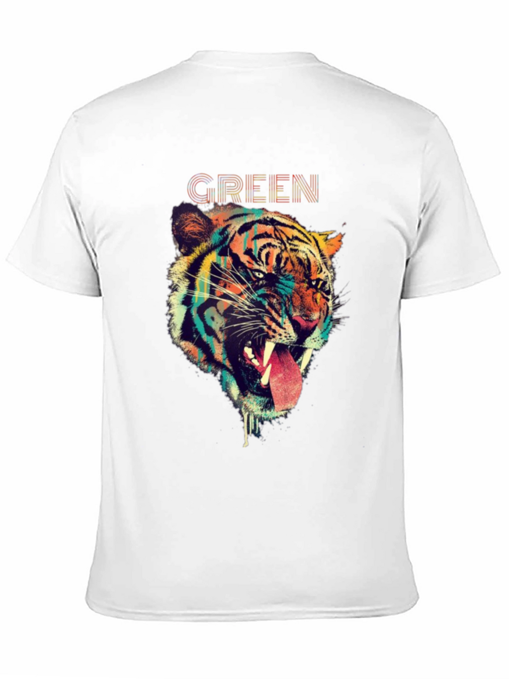 Tiger Graphic Print T-Shirt - Bold Animal Design