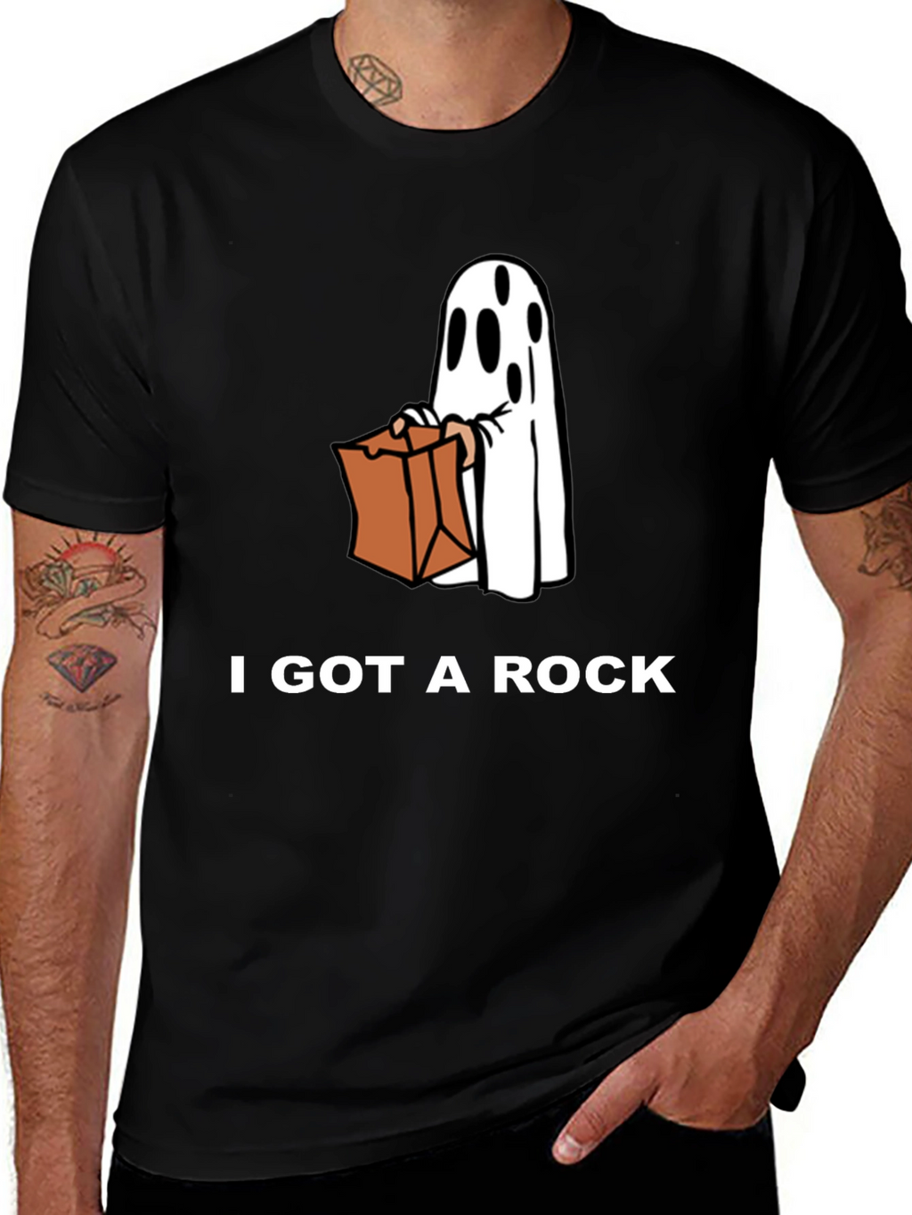 I Got a Rock T-Shirt Halloween Ghost