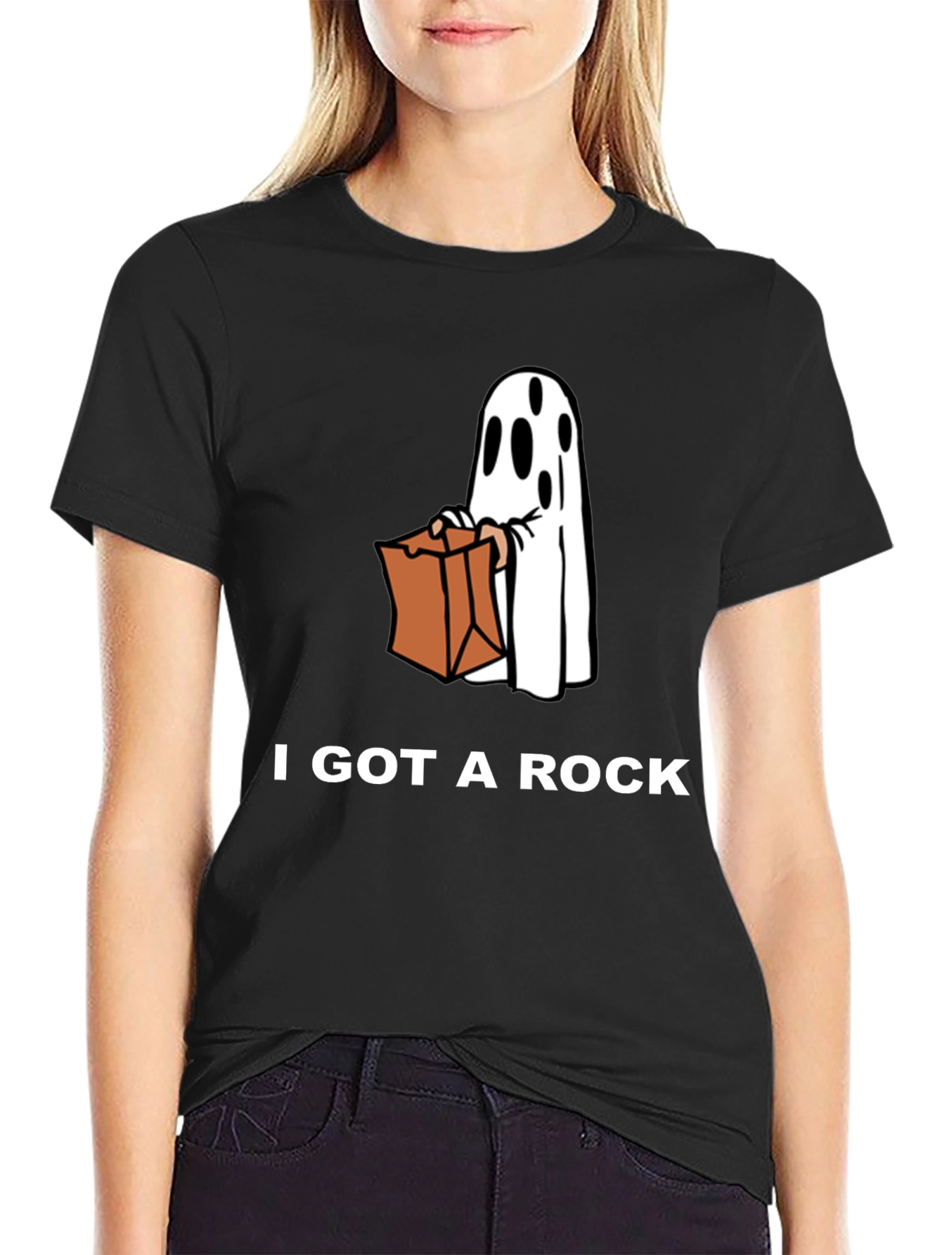 I Got a Rock T-Shirt Halloween Ghost