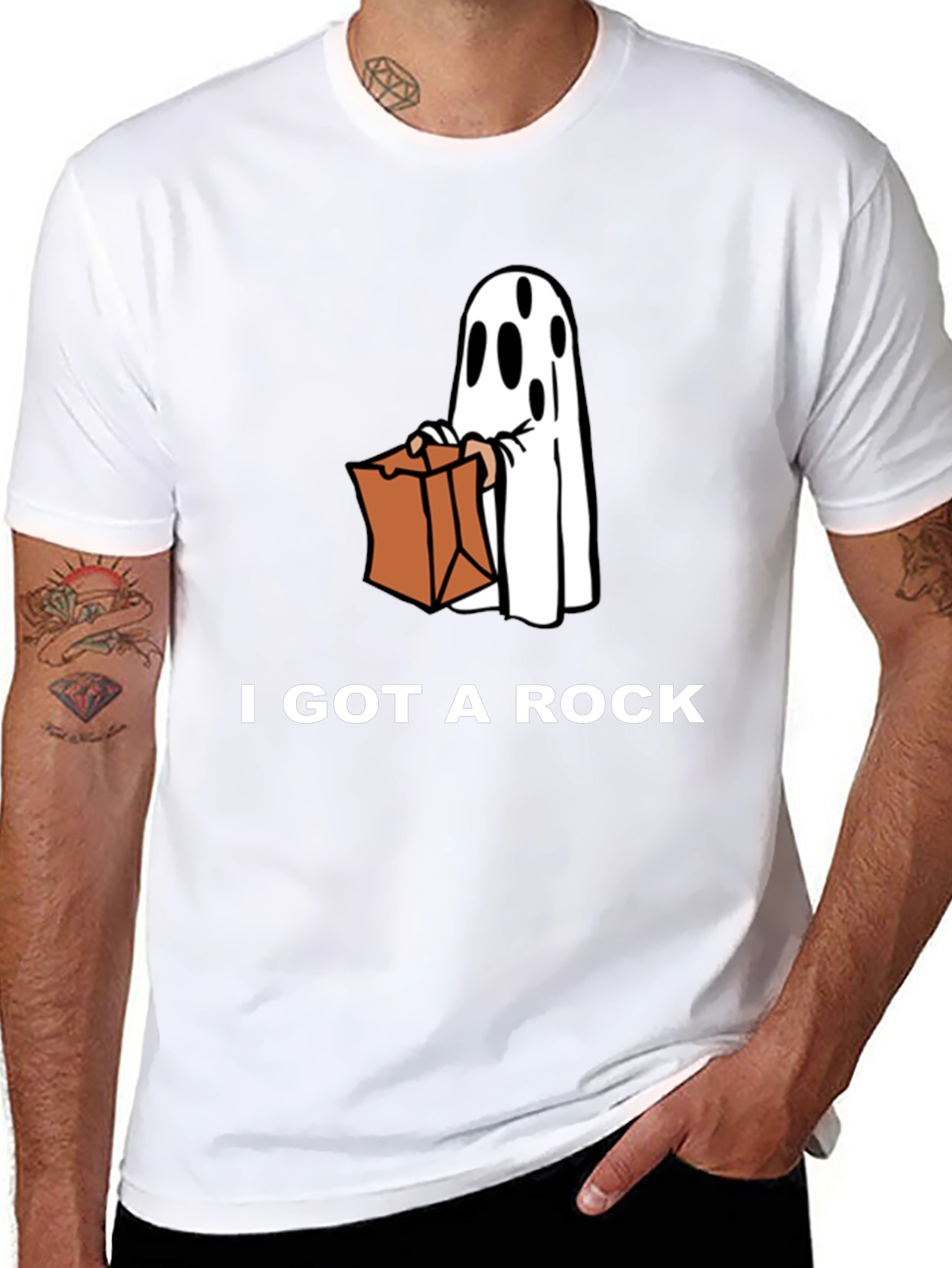 I Got a Rock T-Shirt Halloween Ghost