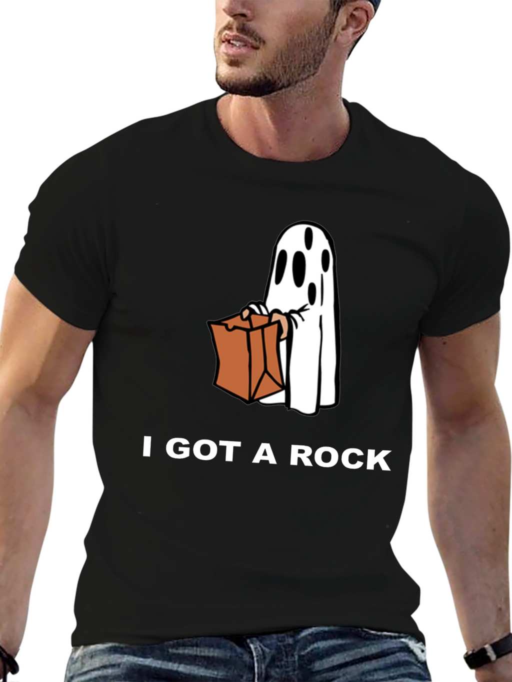I Got a Rock T-Shirt Halloween Ghost