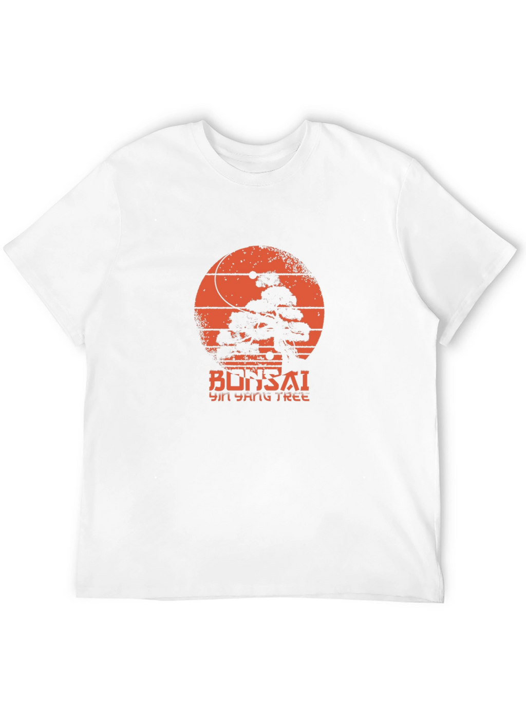Bonsai Yin Yang Tree Graphic Tee - Black