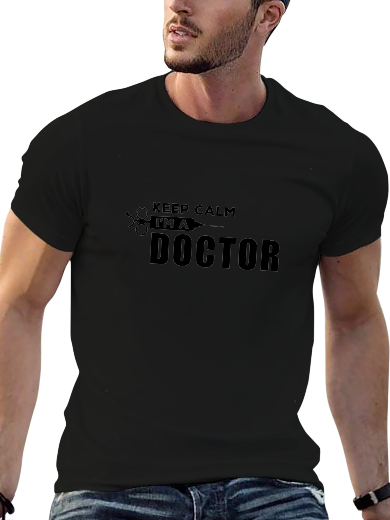 Keep Calm Im a Doctor T-Shirt - Black