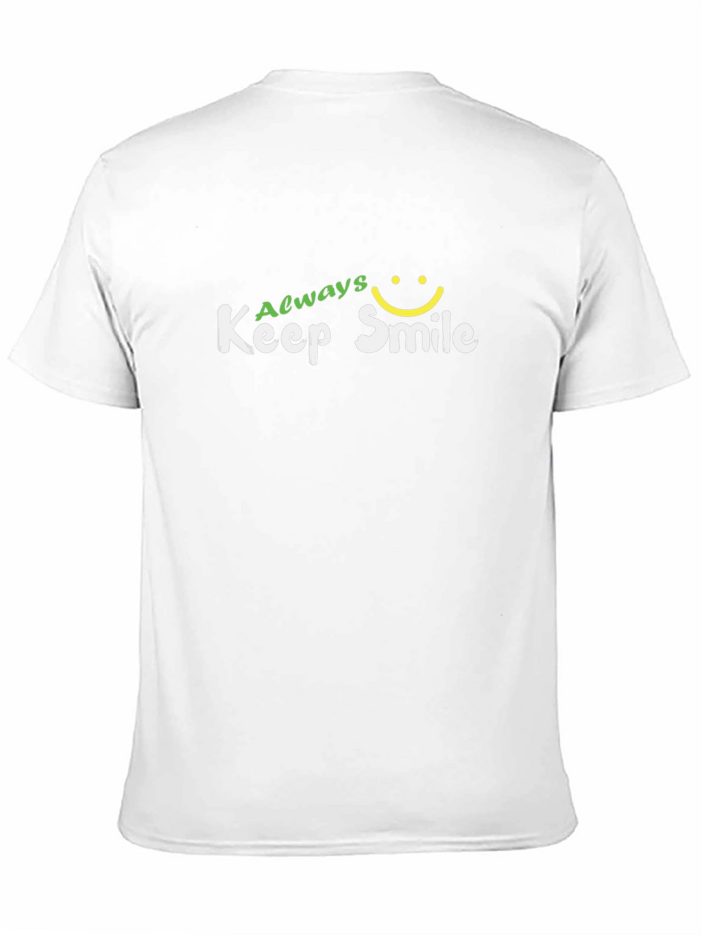 Always Keep Smile Graphic Black T-Shirt