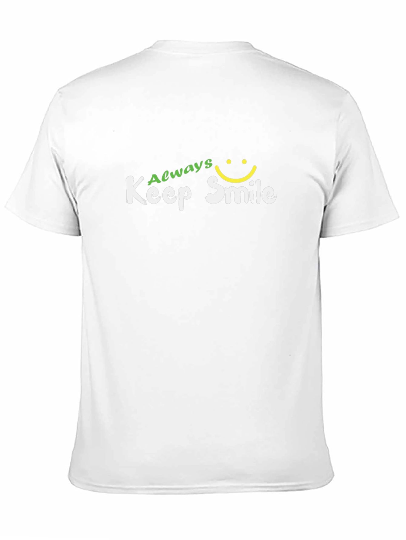 Always Keep Smile Graphic Black T-Shirt