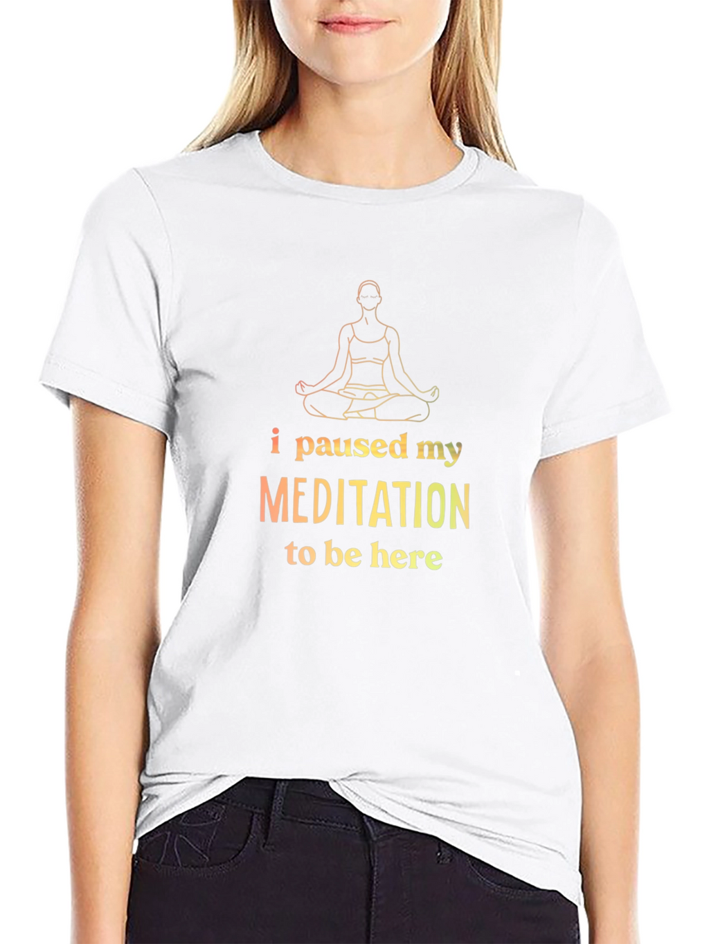 Meditation Break T-Shirt: Zen Style Black Tee