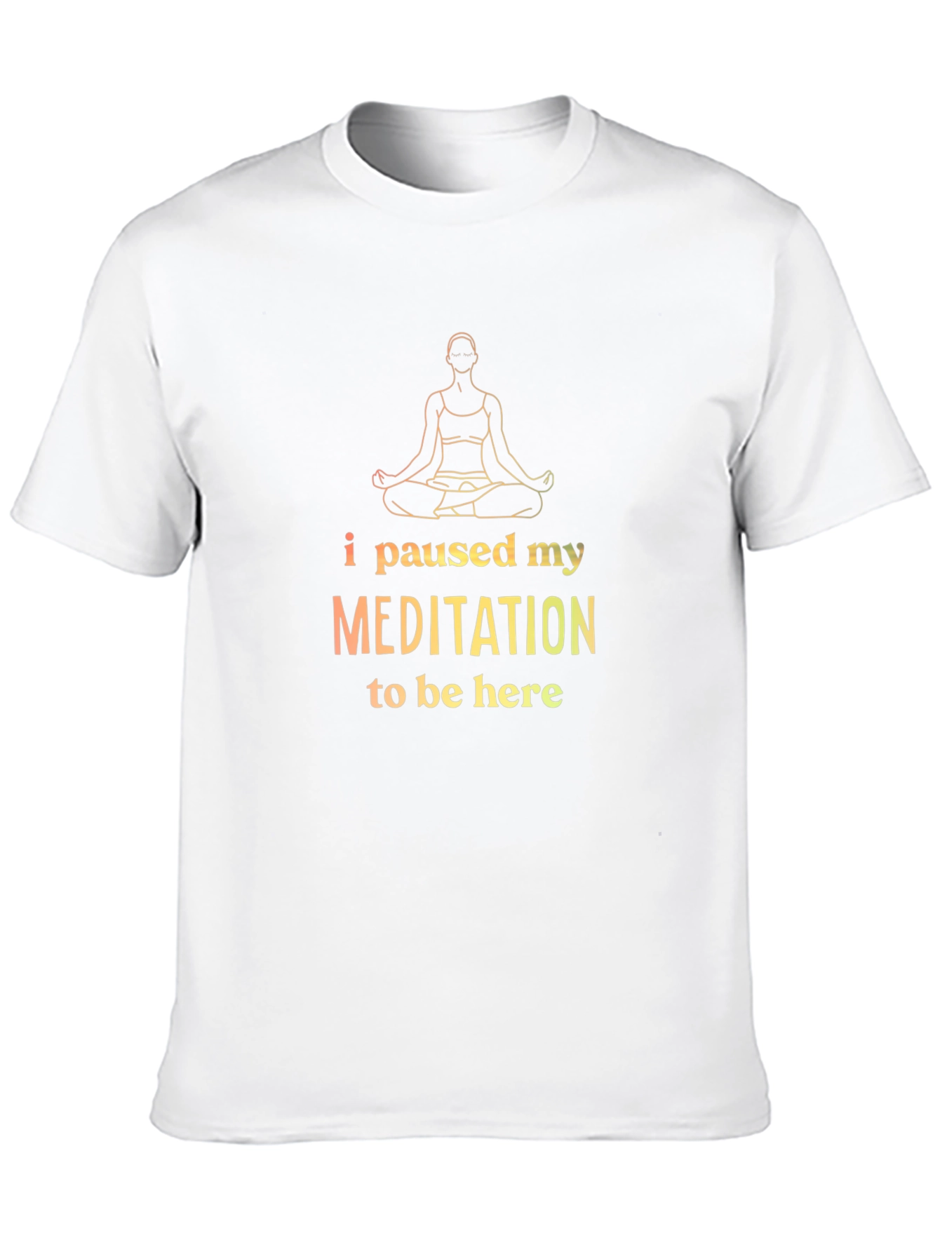 Meditation Break T-Shirt: Zen Style Black Tee