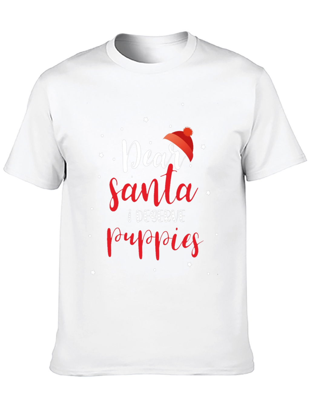 Dear Santa I Deserve Puppies Christmas T-Shirt