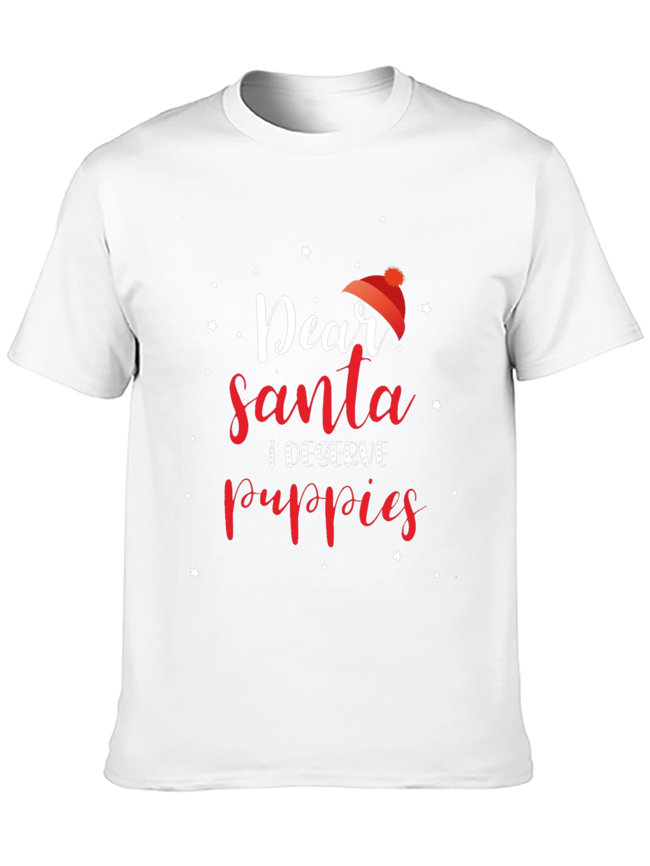 Dear Santa I Deserve Puppies Christmas T-Shirt