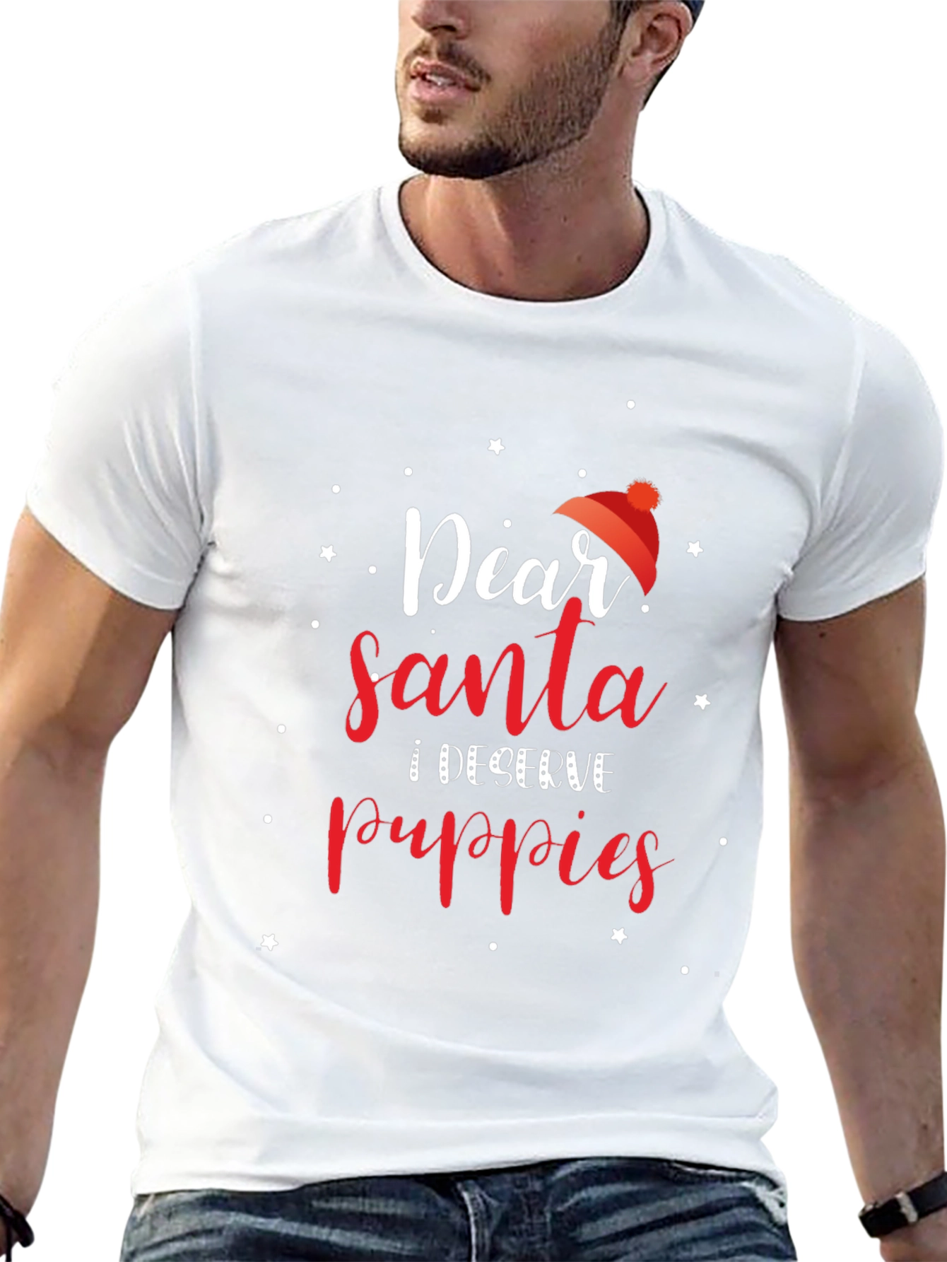 Dear Santa I Deserve Puppies Christmas T-Shirt