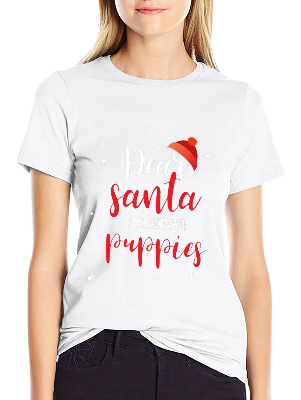 Dear Santa I Deserve Puppies Christmas T-Shirt