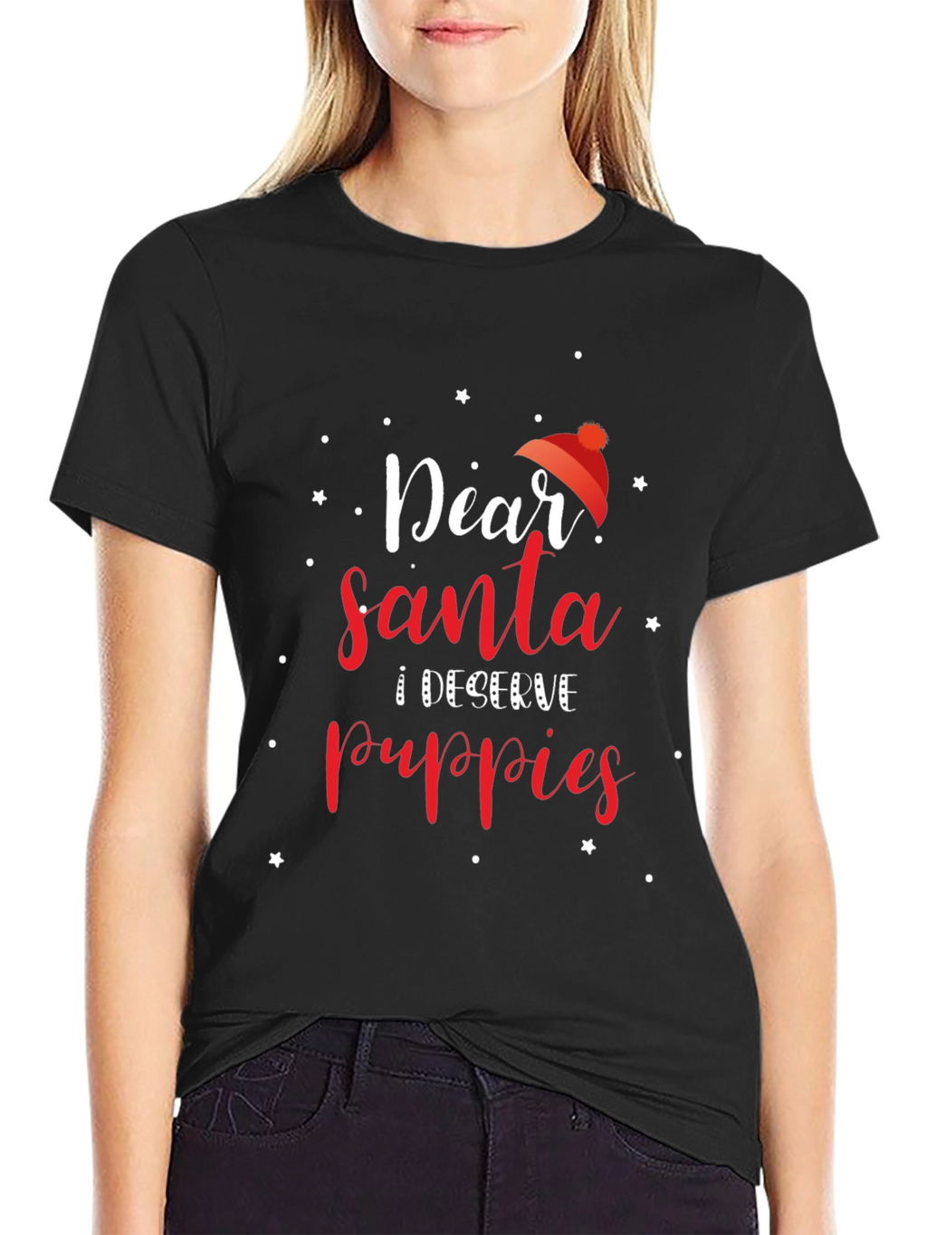 Dear Santa I Deserve Puppies Christmas T-Shirt