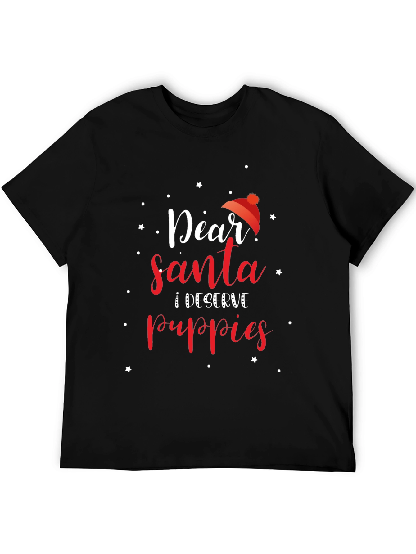 Dear Santa I Deserve Puppies Christmas T-Shirt
