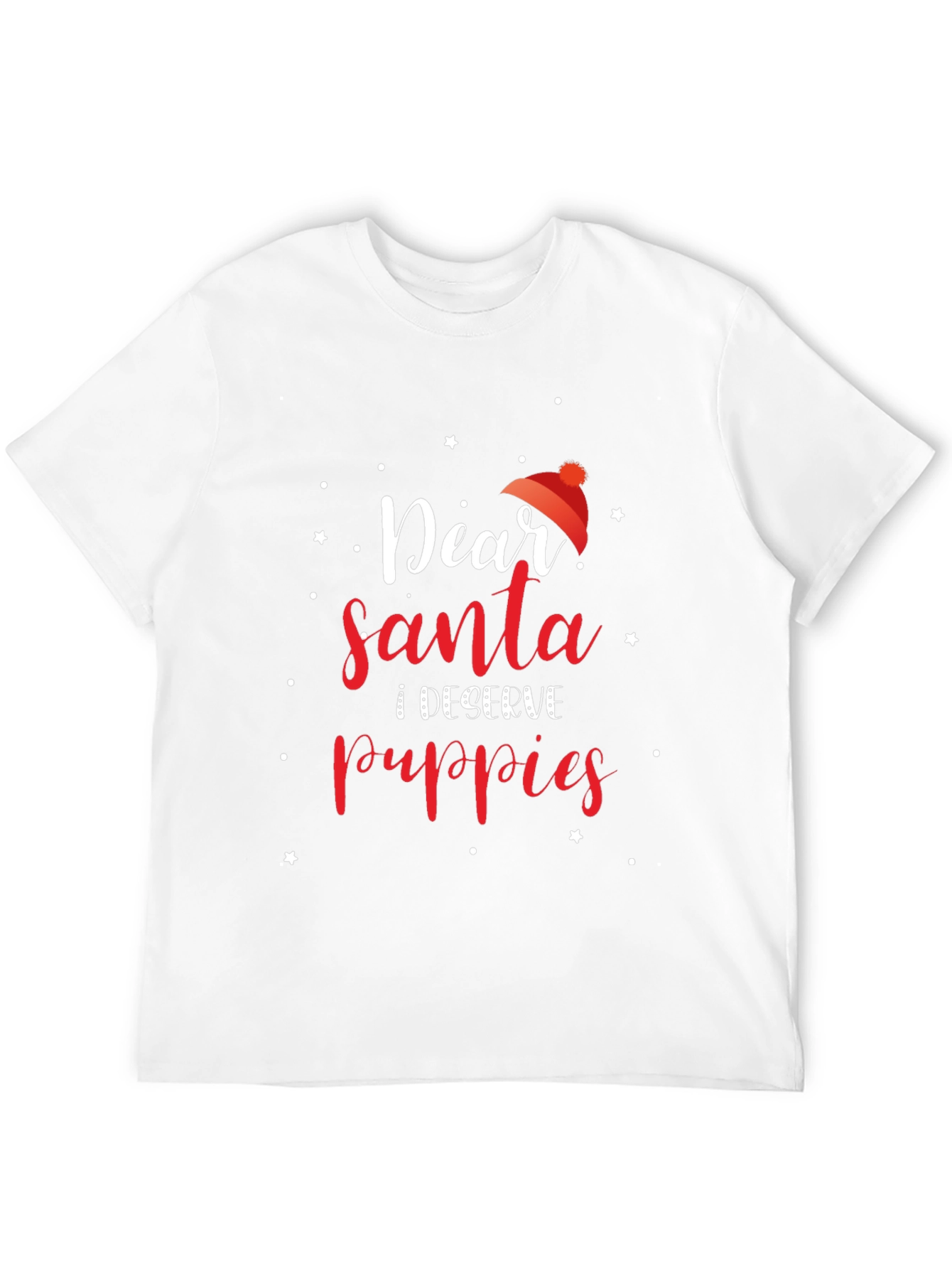 Dear Santa I Deserve Puppies Christmas T-Shirt