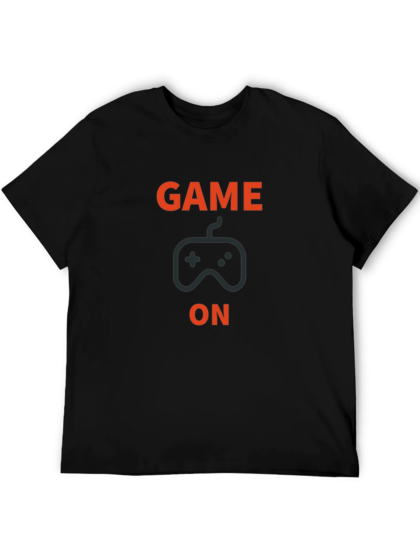 Game On Graphic Print Crew Neck T-Shirt