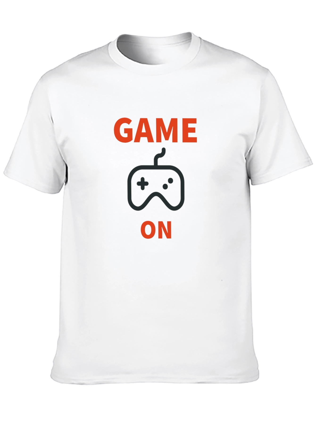 Game On Graphic Print Crew Neck T-Shirt