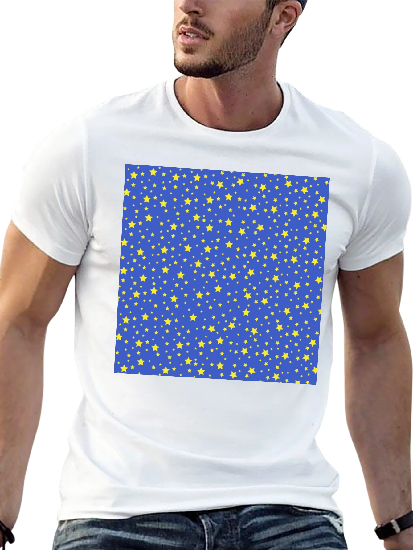 Starry Night Patterned T-Shirt