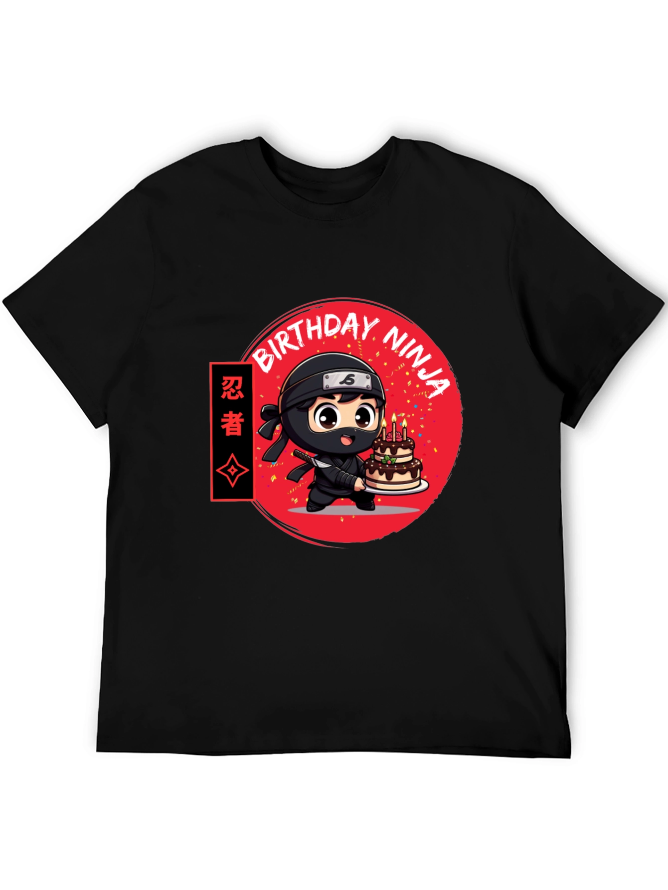 Birthday Ninja Graphic Tee - Cool Anime Style Shirt