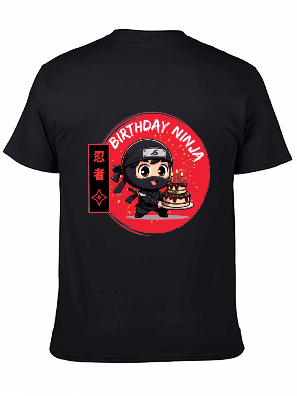 Birthday Ninja Graphic Tee - Cool Anime Style Shirt