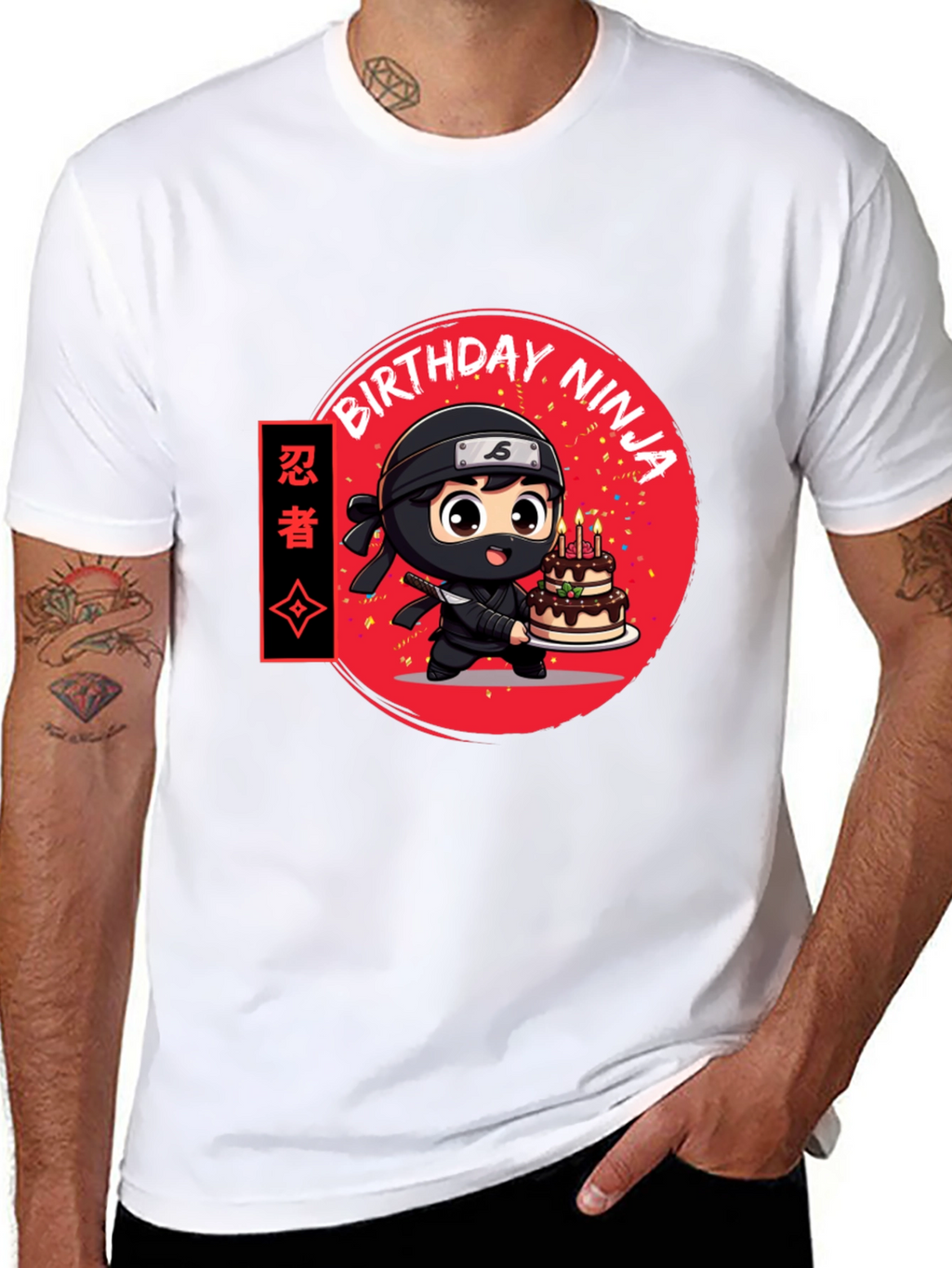 Birthday Ninja Graphic Tee - Cool Anime Style Shirt