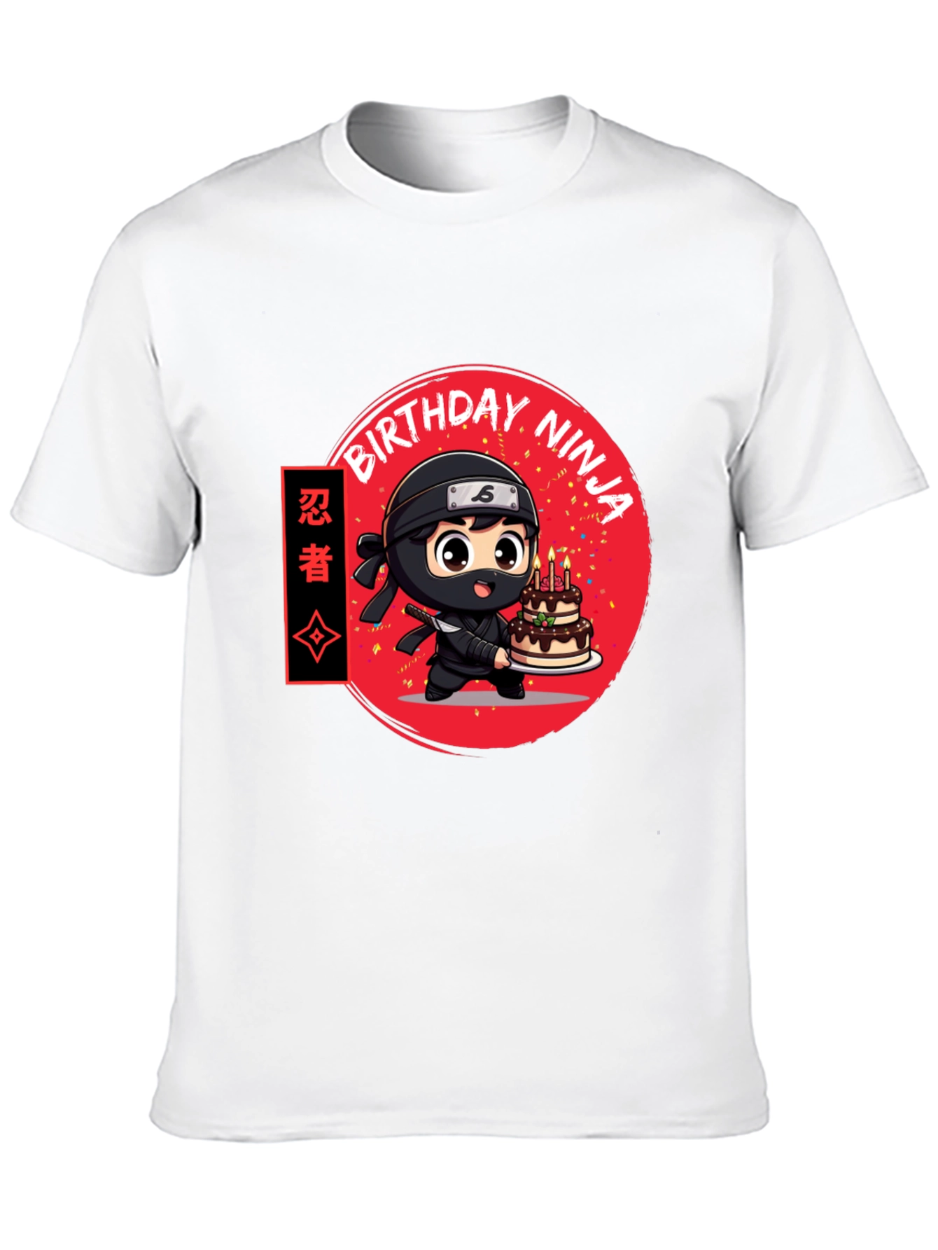 Birthday Ninja Graphic Tee - Cool Anime Style Shirt