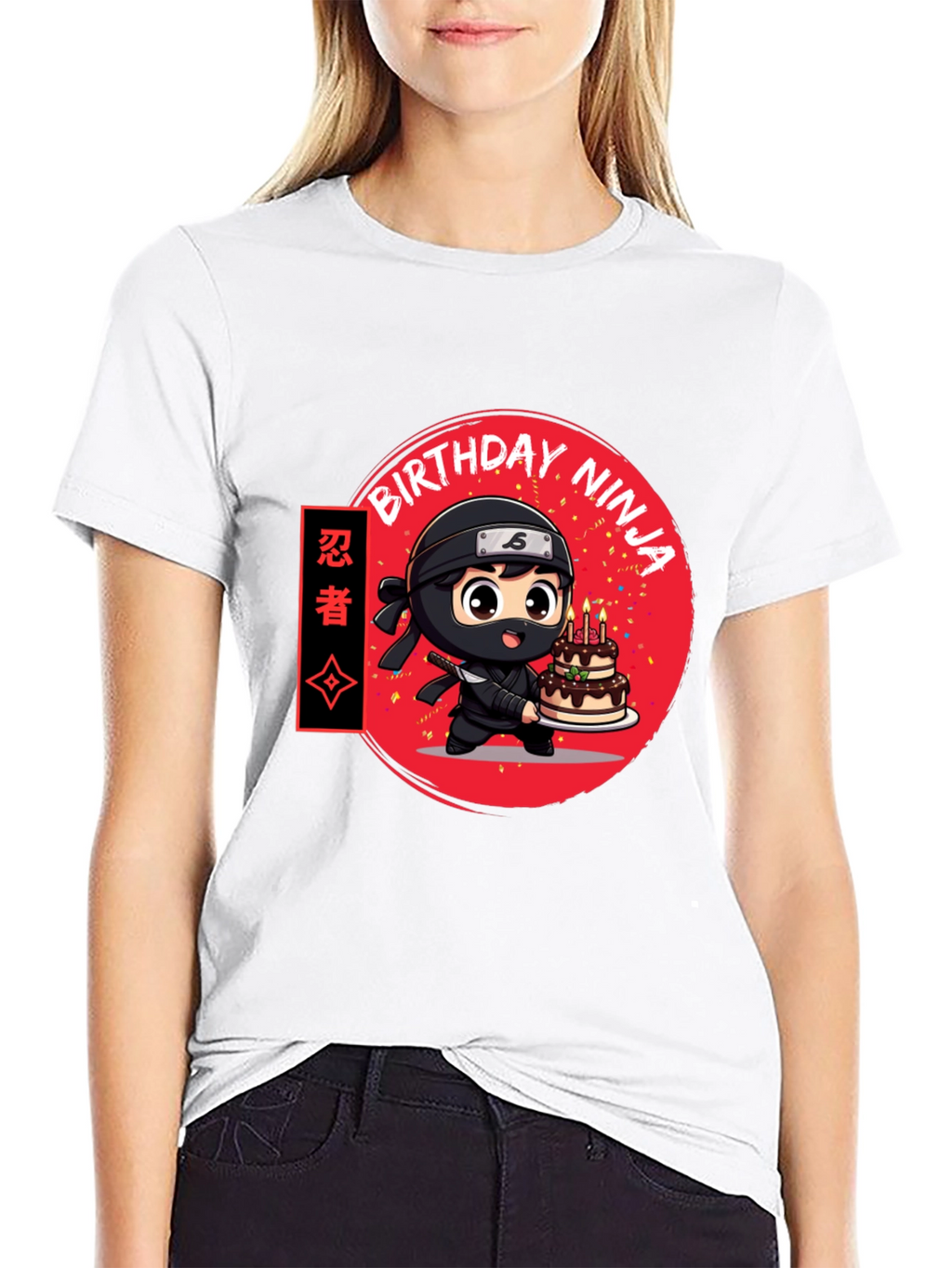Birthday Ninja Graphic Tee - Cool Anime Style Shirt