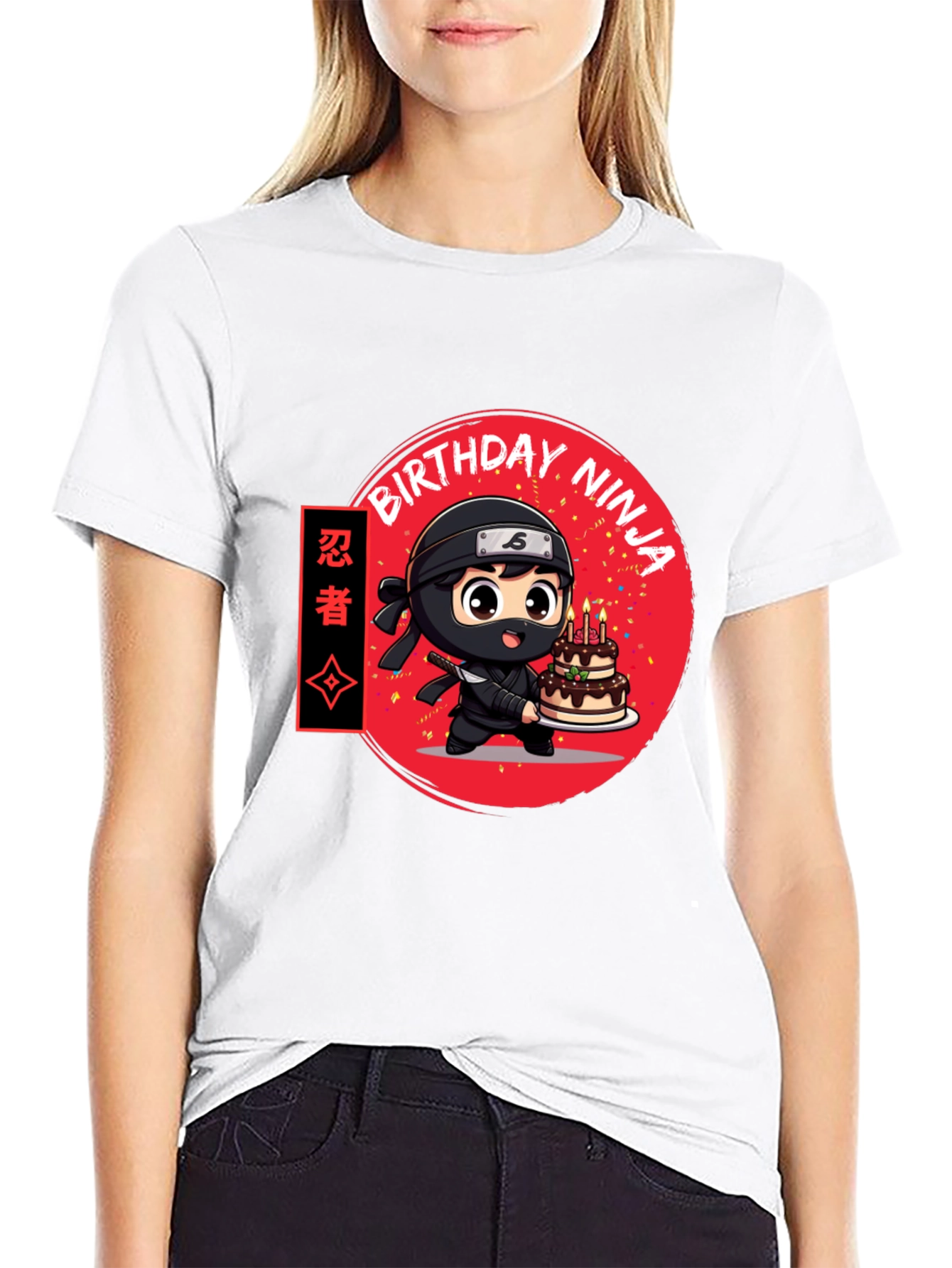 Birthday Ninja Graphic Tee - Cool Anime Style Shirt