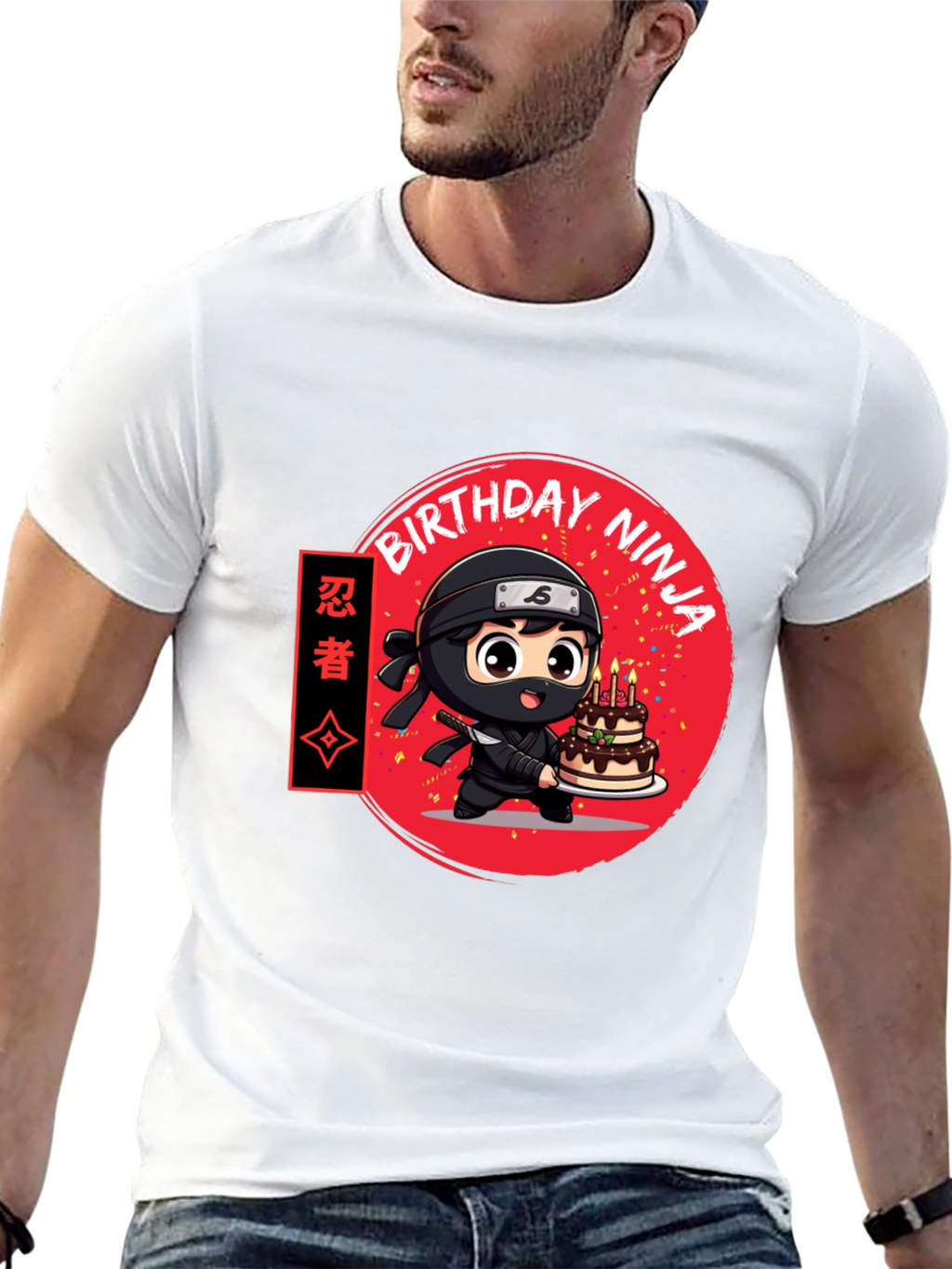 Birthday Ninja Graphic Tee - Cool Anime Style Shirt