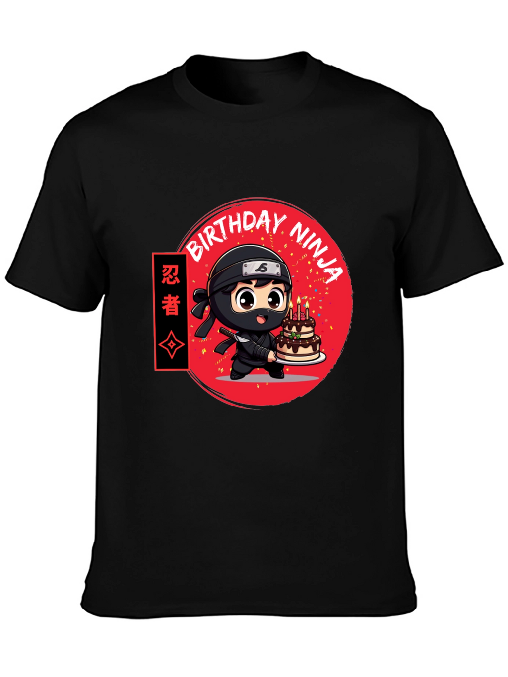 Birthday Ninja Graphic Tee - Cool Anime Style Shirt