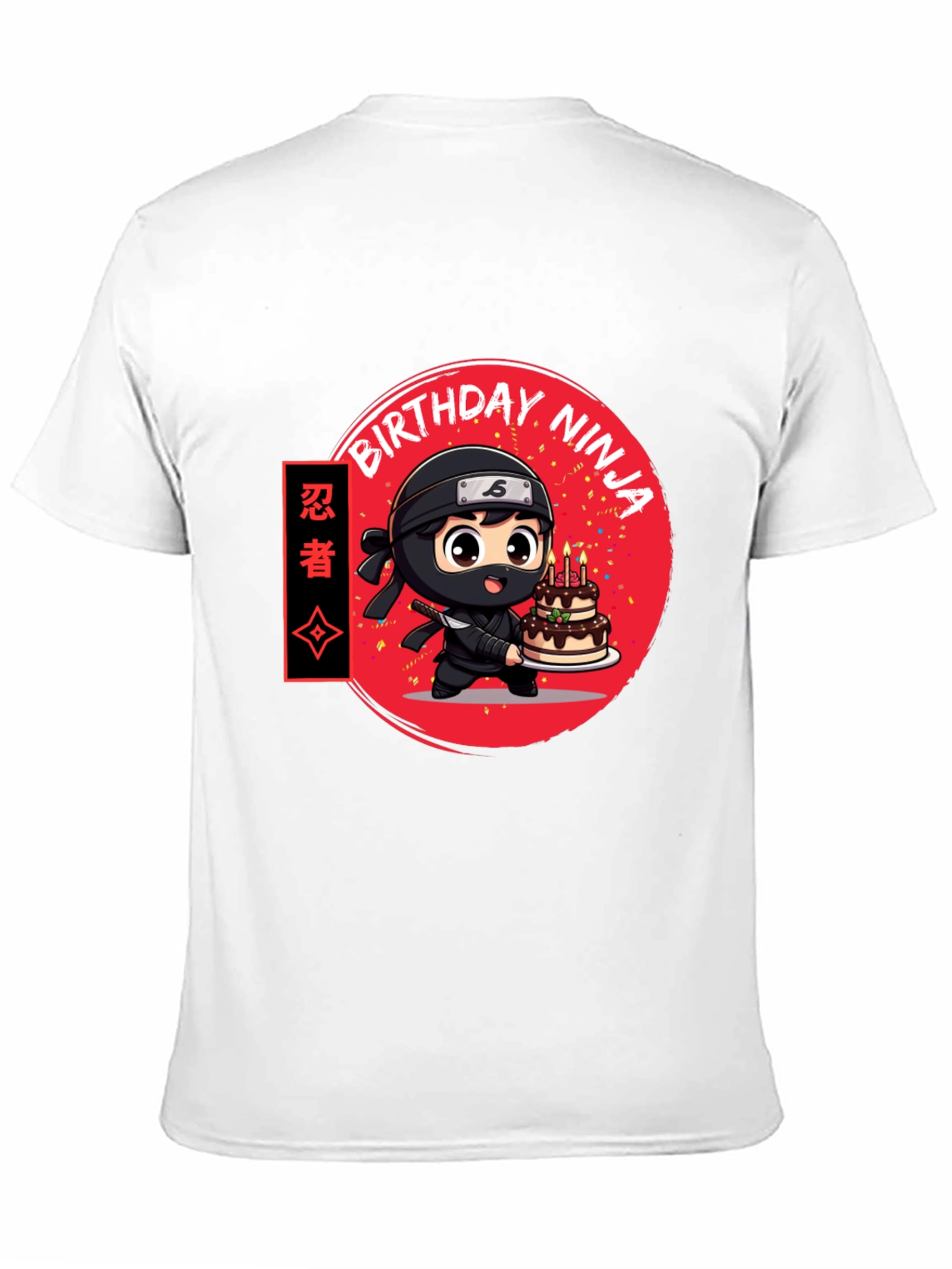 Birthday Ninja Graphic Tee - Cool Anime Style Shirt