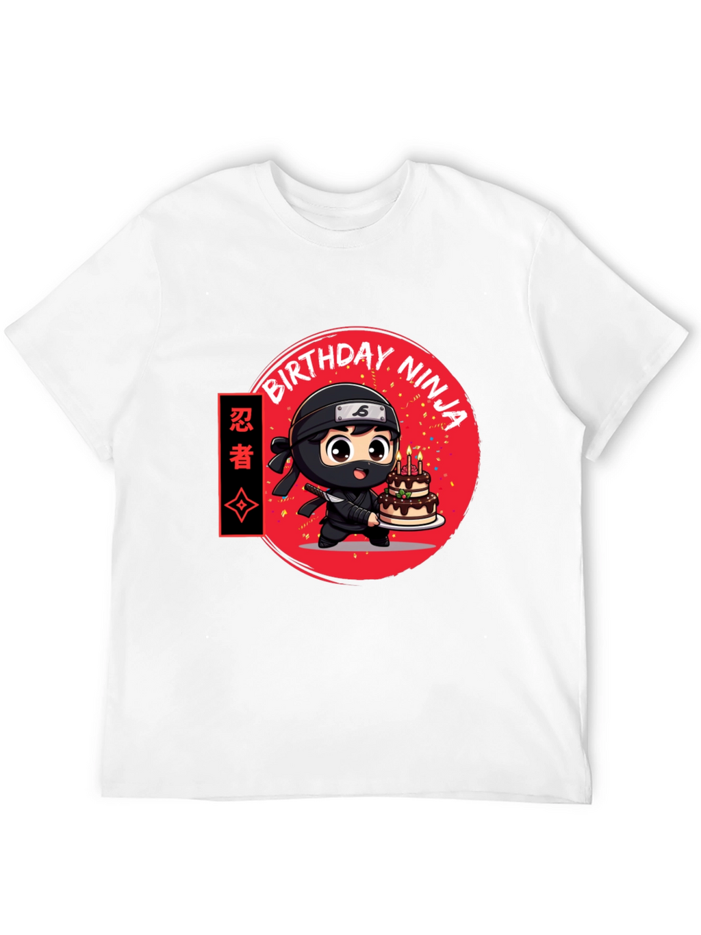 Birthday Ninja Graphic Tee - Cool Anime Style Shirt