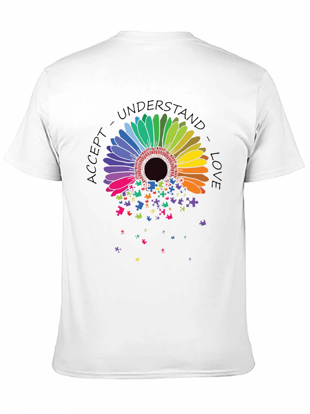Autism Awareness Sunflower Puzzle Piece T-Shirt
