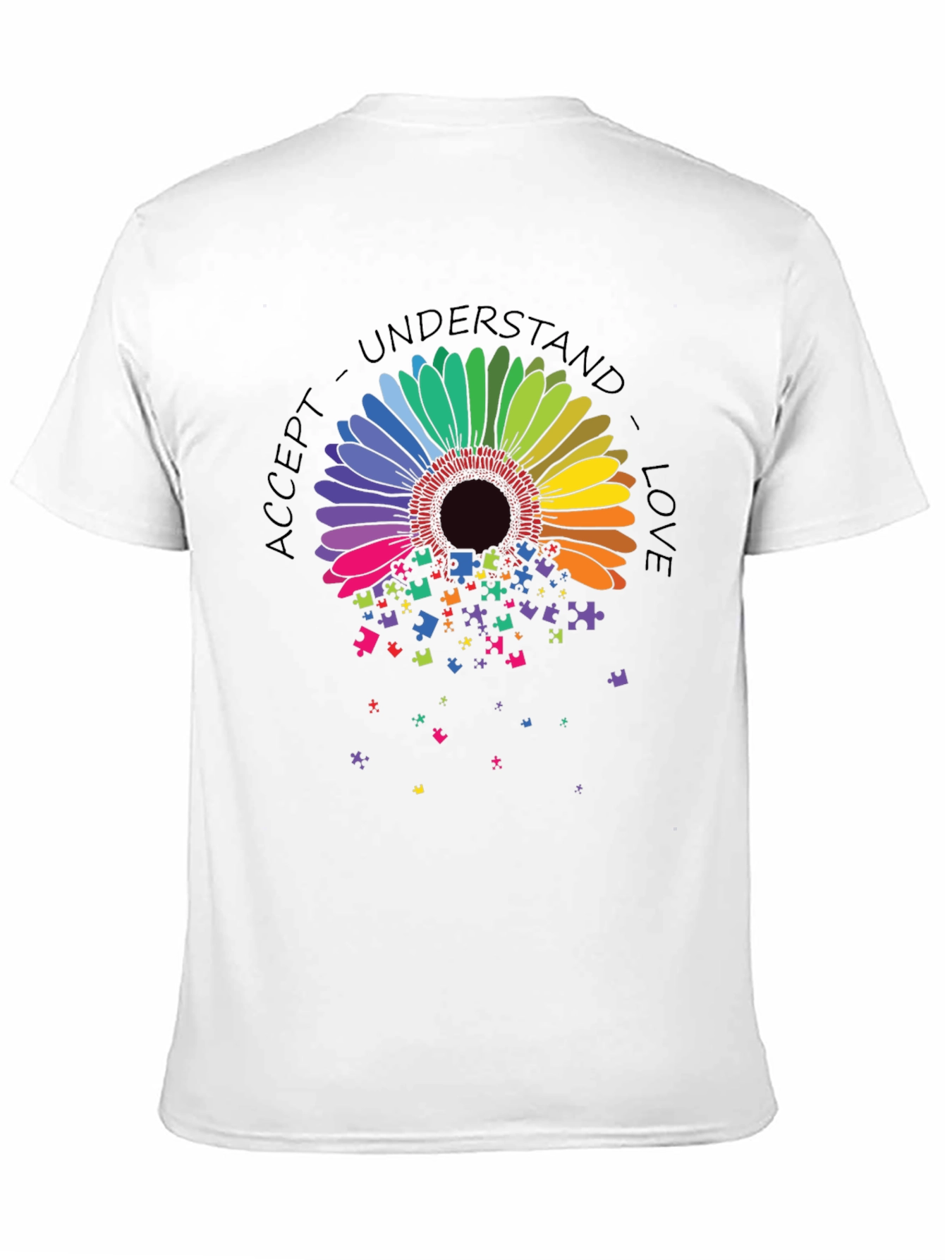 Autism Awareness Sunflower Puzzle Piece T-Shirt
