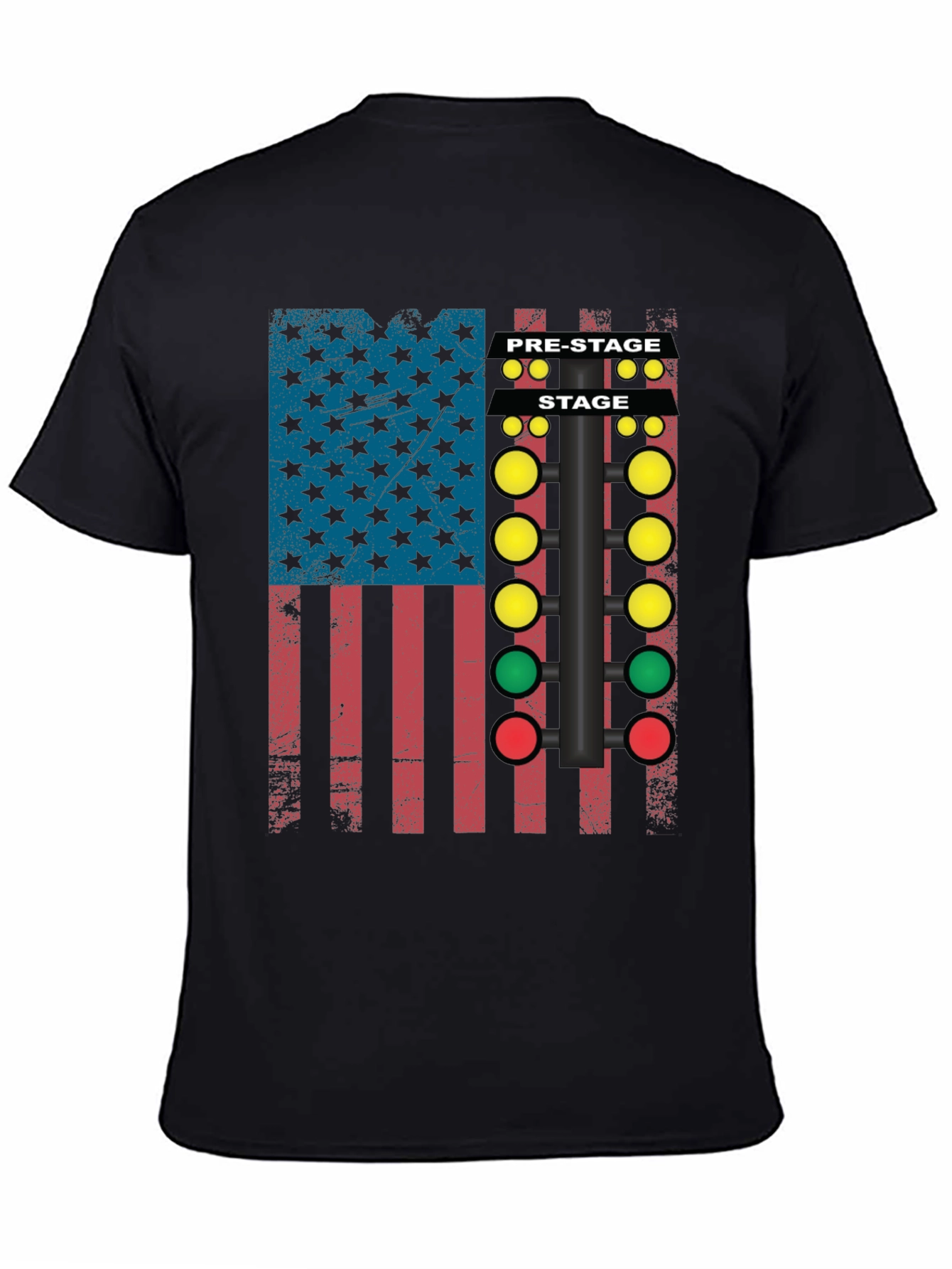 Drag Racing Christmas Tree Flag T-Shirt