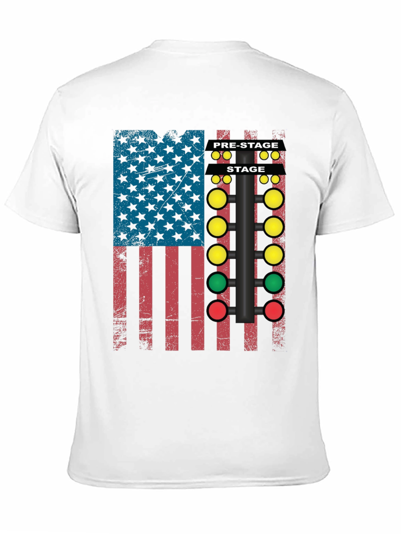 Drag Racing Christmas Tree Flag T-Shirt
