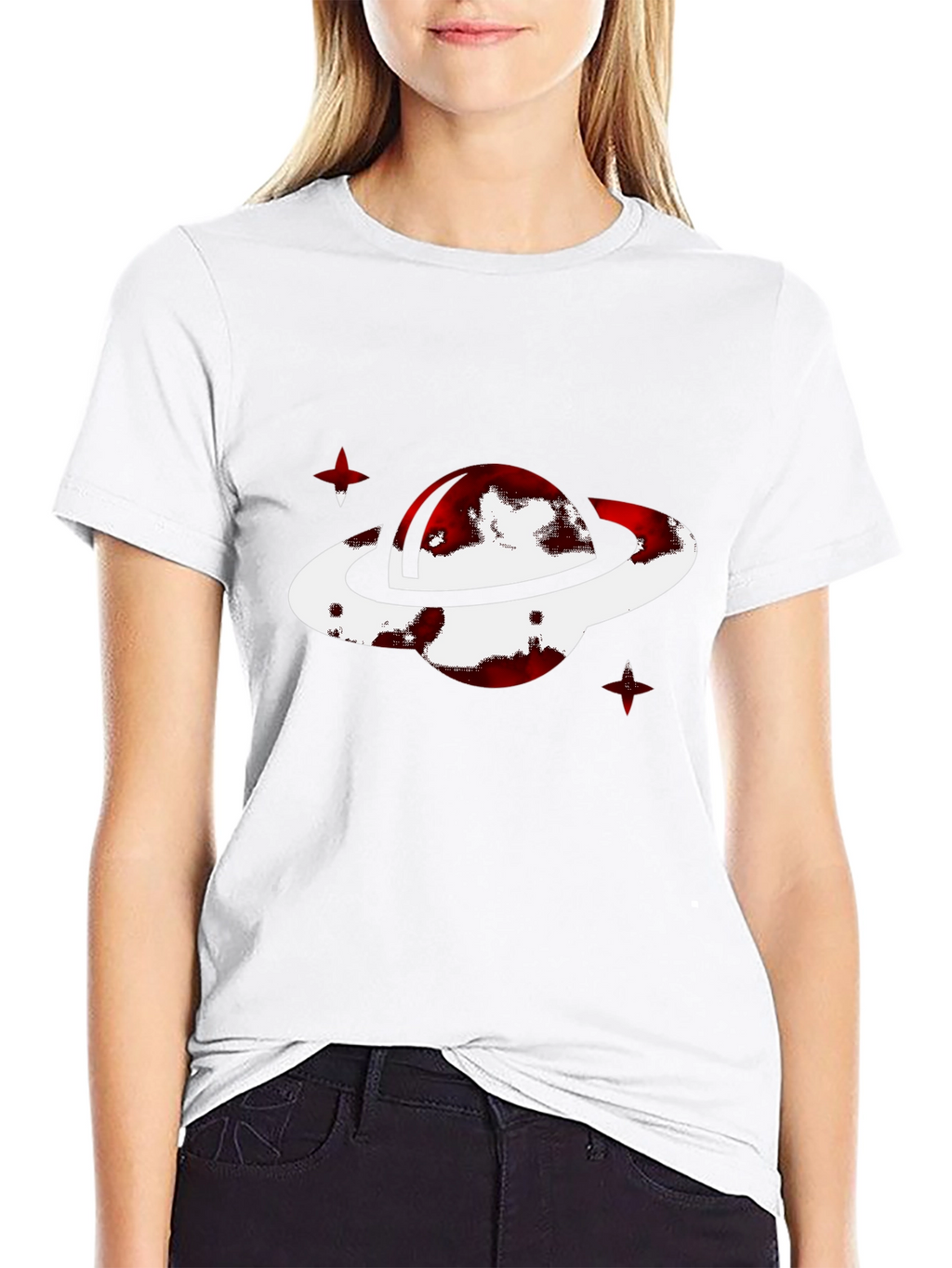 Planet Graphic T-Shirt - Black